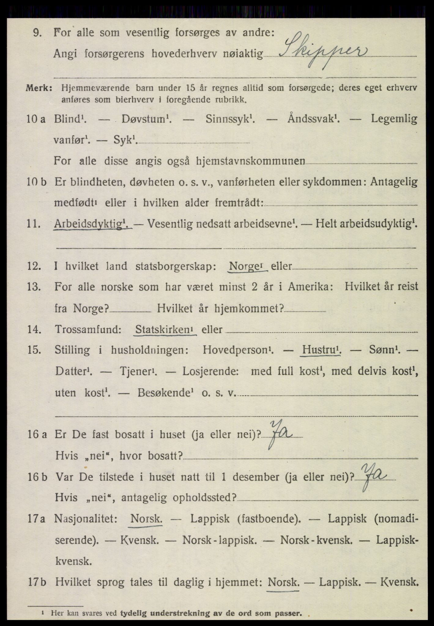 SAT, 1920 census for Brønnøy, 1920, p. 5877