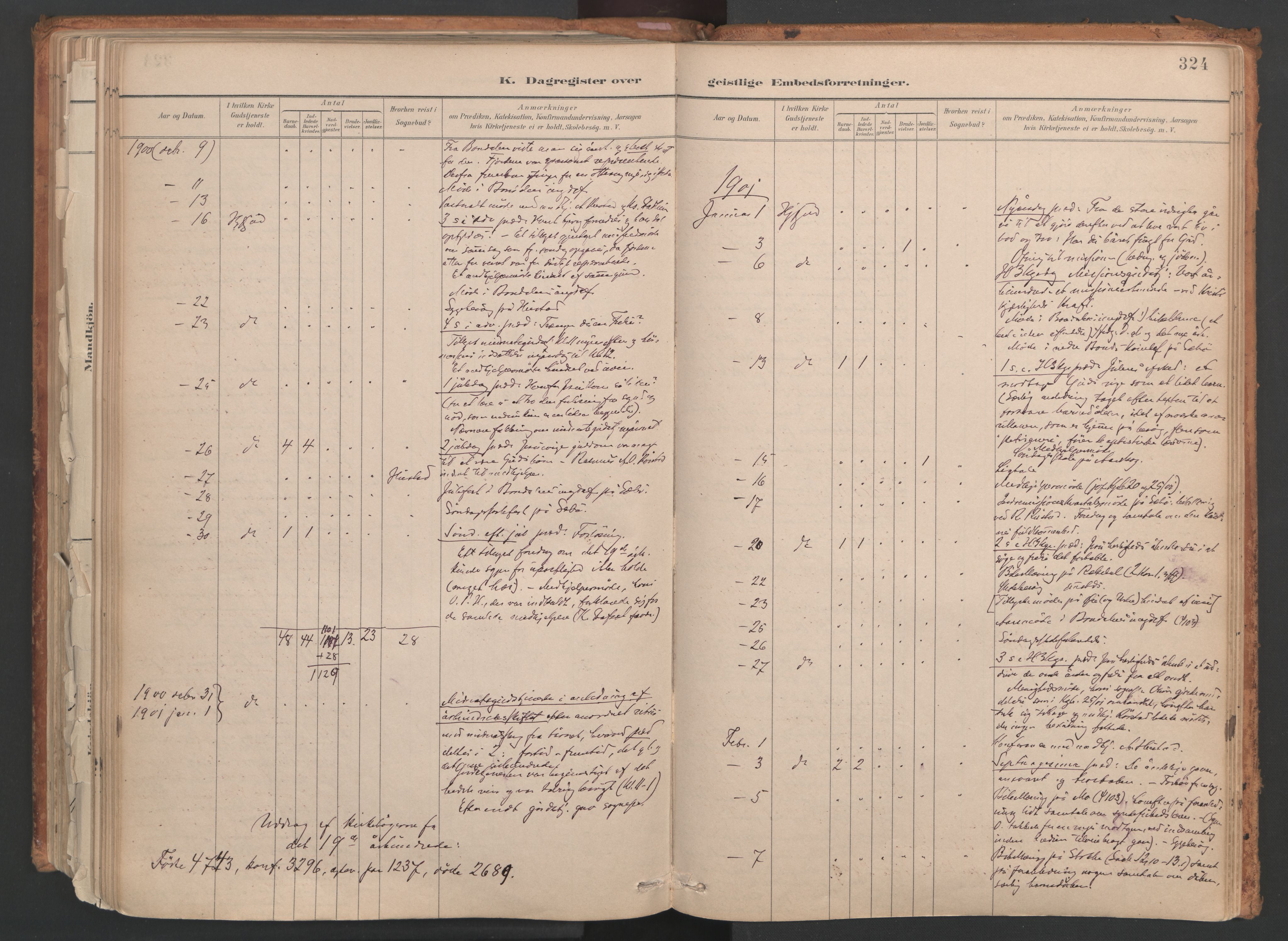 Ministerialprotokoller, klokkerbøker og fødselsregistre - Møre og Romsdal, SAT/A-1454/515/L0211: Parish register (official) no. 515A07, 1886-1910, p. 324