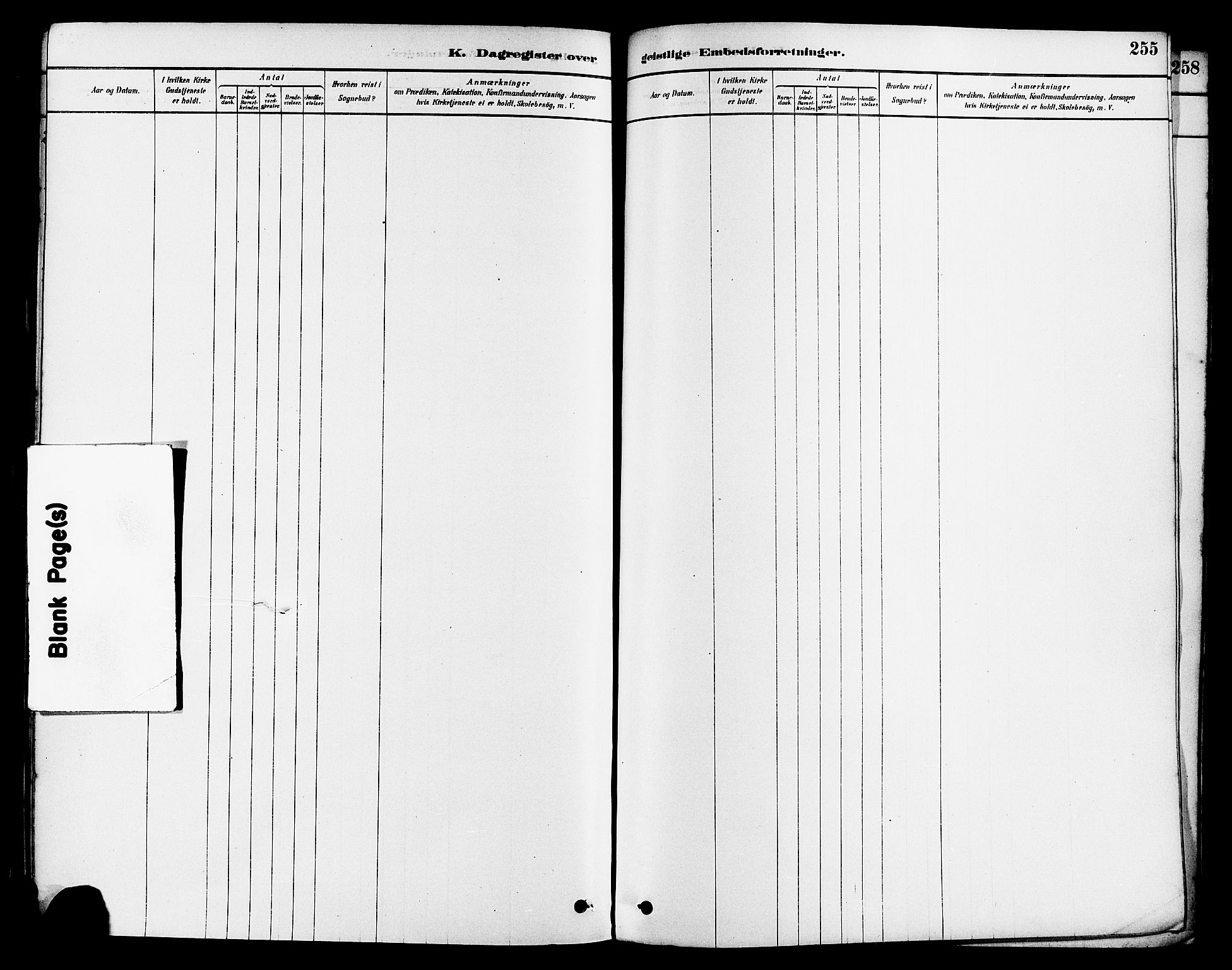 Haugesund sokneprestkontor, AV/SAST-A -101863/H/Ha/Haa/L0003: Parish register (official) no. A 3, 1885-1890, p. 255