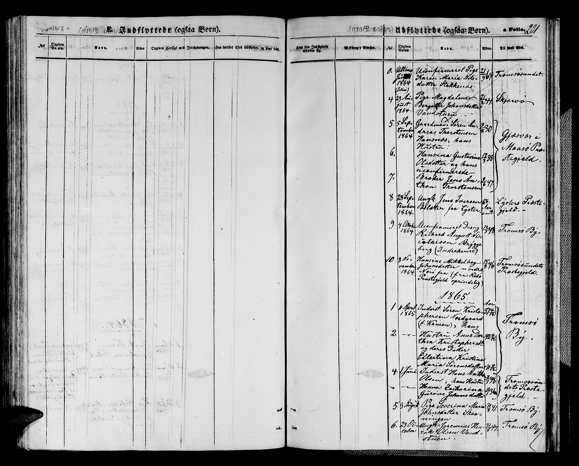 Karlsøy sokneprestembete, AV/SATØ-S-1299/H/Ha/Hab/L0003klokker: Parish register (copy) no. 3, 1862-1877, p. 231