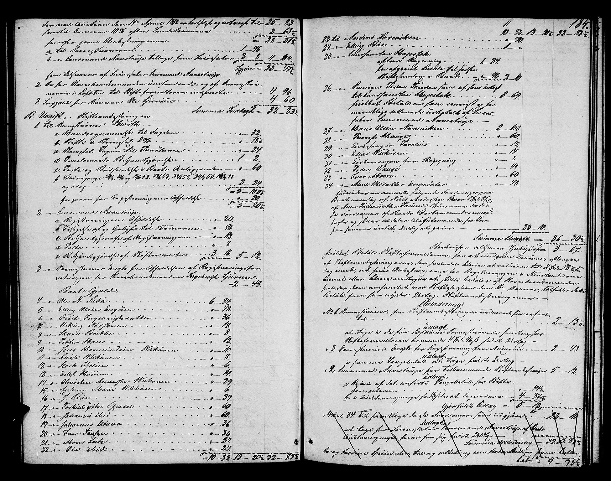 Ytre Sogn tingrett, AV/SAB-A-2601/1/H/Hc/L0001a: Skifteutlodningsprotokoll, 1853-1868, p. 183b-184a