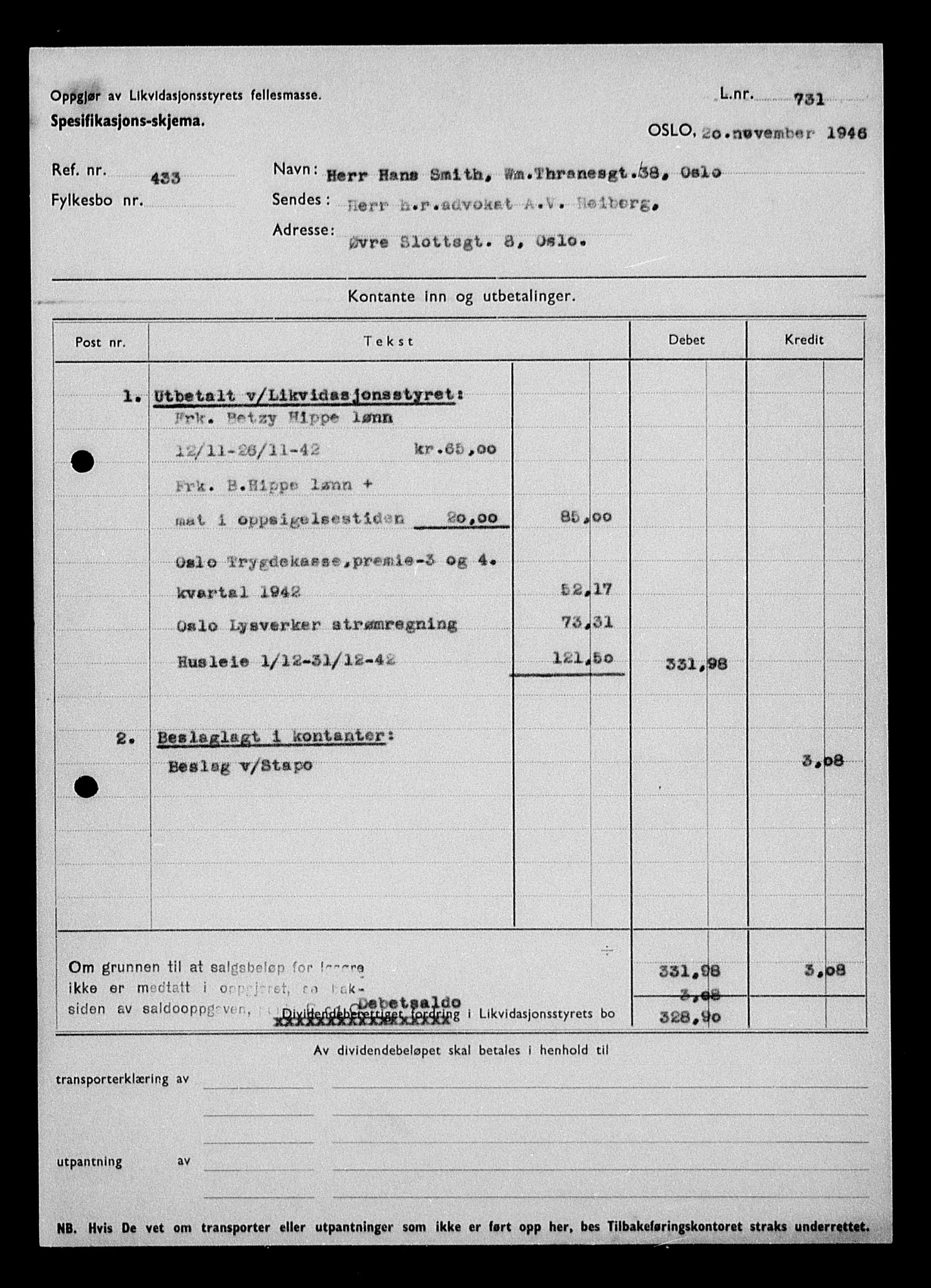 Justisdepartementet, Tilbakeføringskontoret for inndratte formuer, RA/S-1564/H/Hc/Hcc/L0981: --, 1945-1947, p. 653