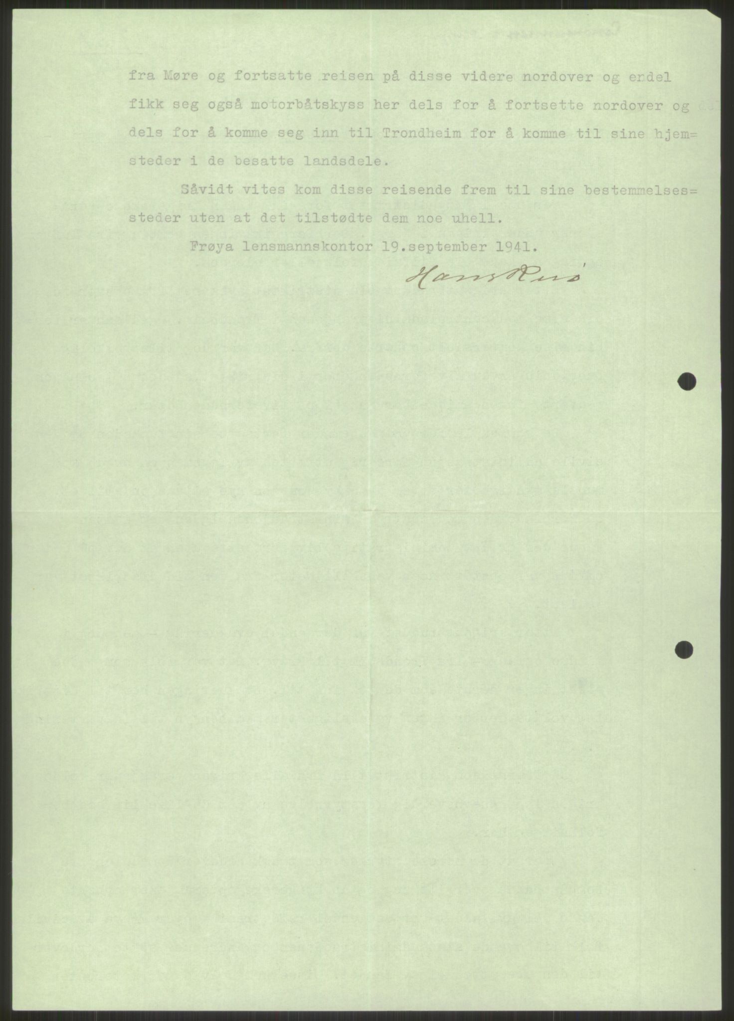 Forsvaret, Forsvarets krigshistoriske avdeling, AV/RA-RAFA-2017/Y/Ya/L0016: II-C-11-31 - Fylkesmenn.  Rapporter om krigsbegivenhetene 1940., 1940, p. 44