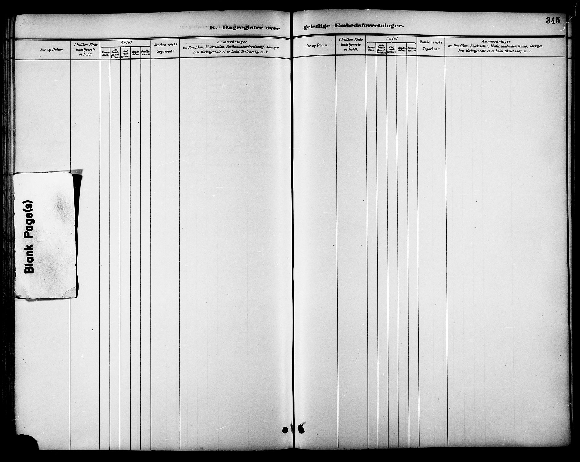 Ministerialprotokoller, klokkerbøker og fødselsregistre - Nordland, AV/SAT-A-1459/847/L0669: Parish register (official) no. 847A09, 1887-1901, p. 345