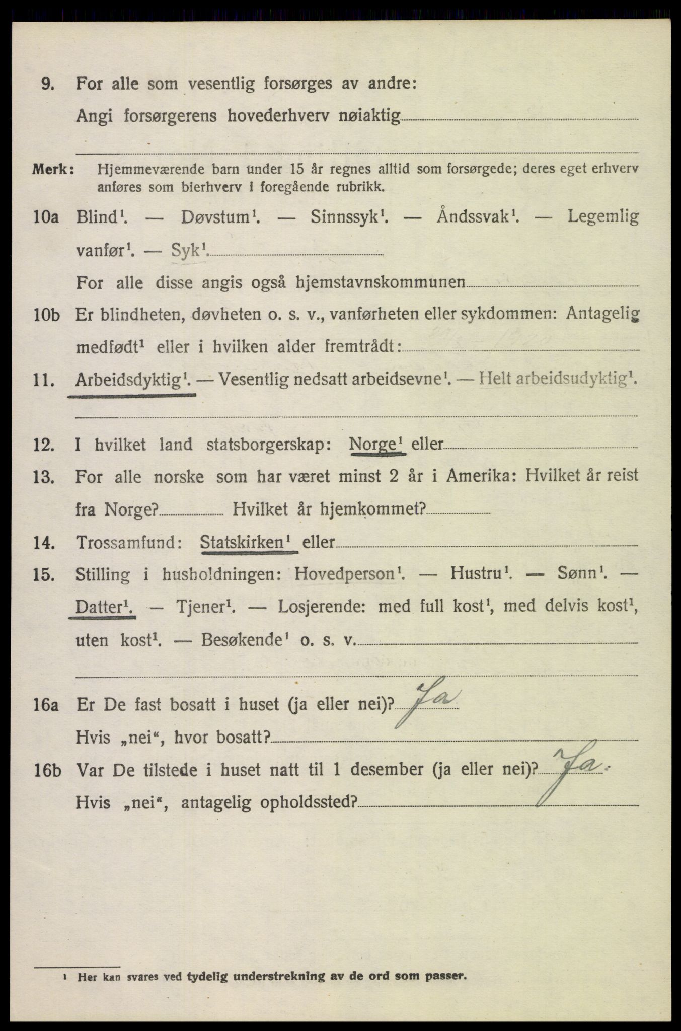 SAH, 1920 census for Østre Toten, 1920, p. 3521