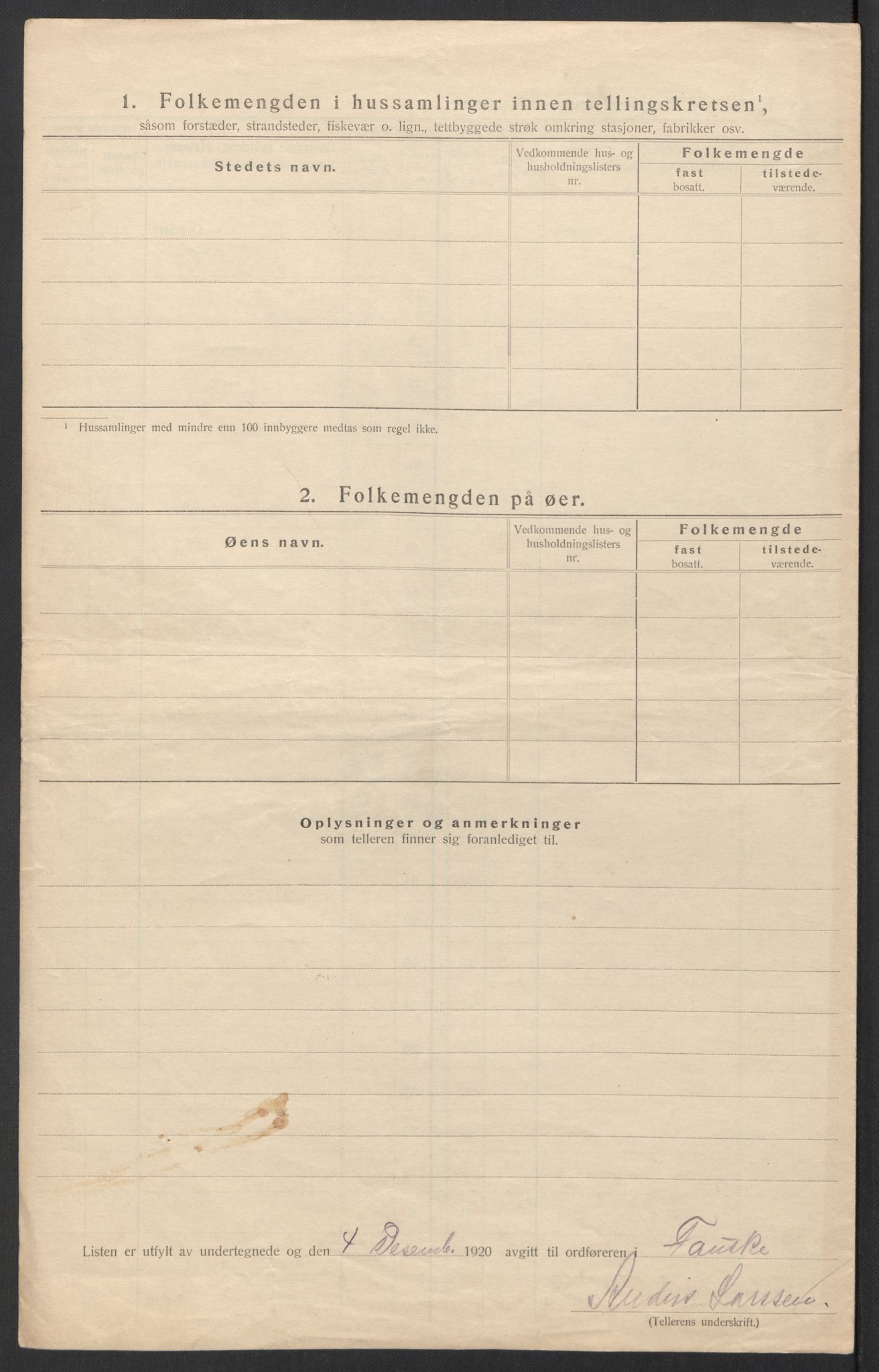 SAT, 1920 census for Fauske, 1920, p. 41