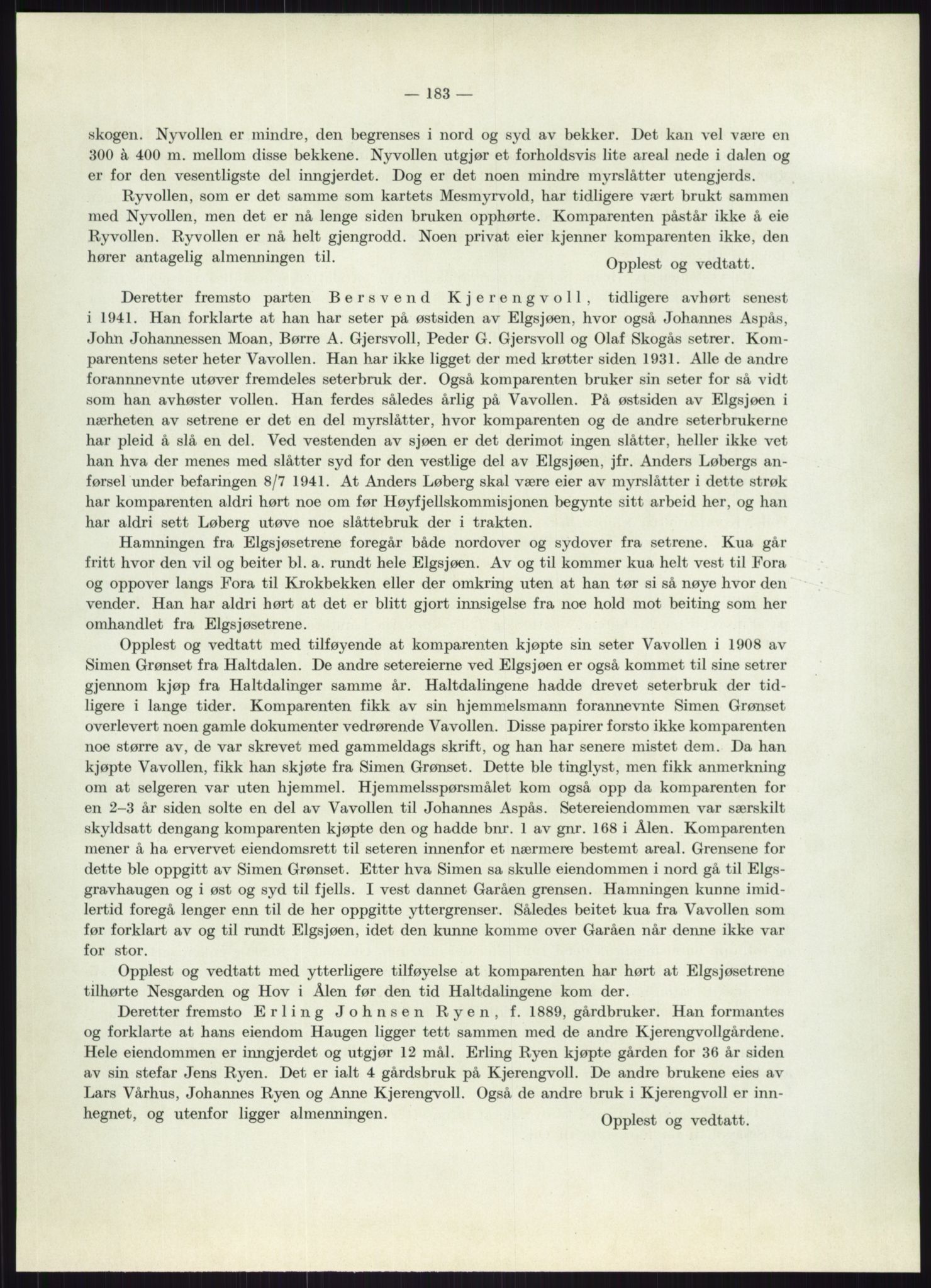 Høyfjellskommisjonen, AV/RA-S-1546/X/Xa/L0001: Nr. 1-33, 1909-1953, p. 4459