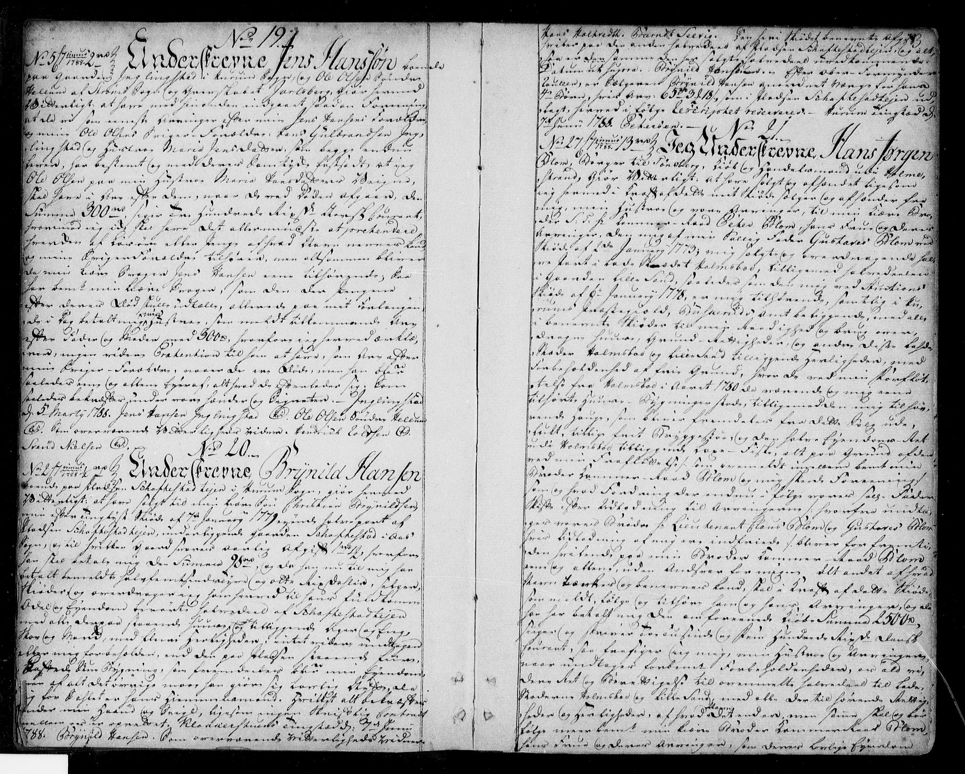 Lier, Røyken og Hurum sorenskriveri, AV/SAKO-A-89/G/Ga/Gaa/L0005: Mortgage book no. V, 1788-1801, p. 3