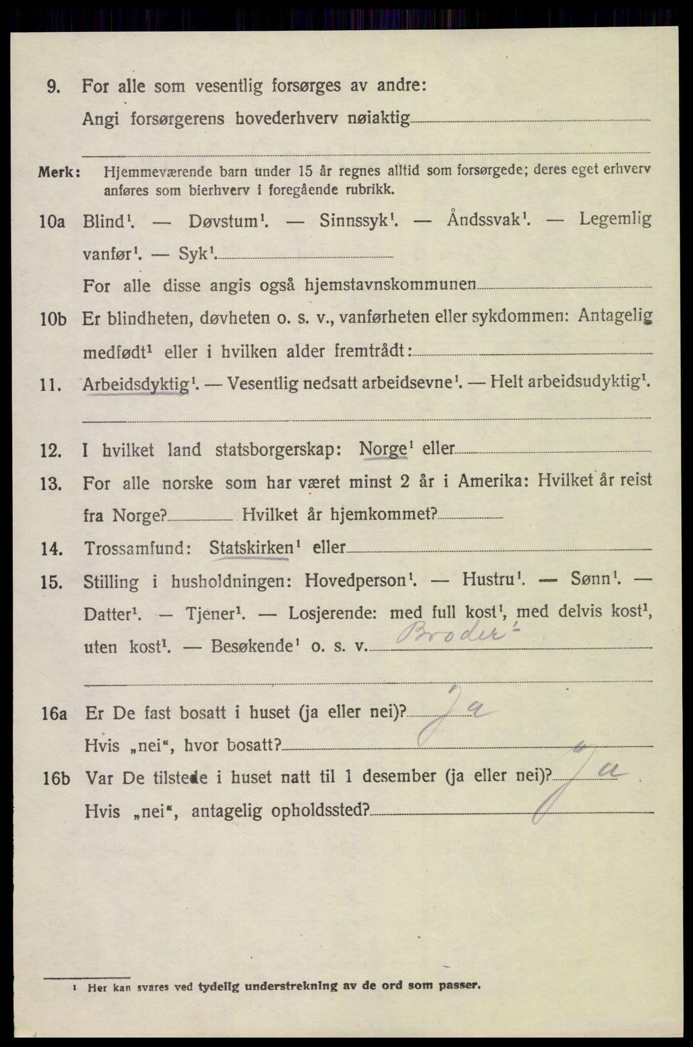 SAH, 1920 census for Gran, 1920, p. 3755