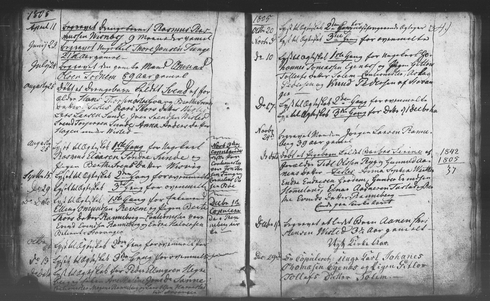 Domkirken sokneprestkontor, SAST/A-101812/001/30/30BB/L0006: Parish register (copy) no. B 6, 1783-1815, p. 34