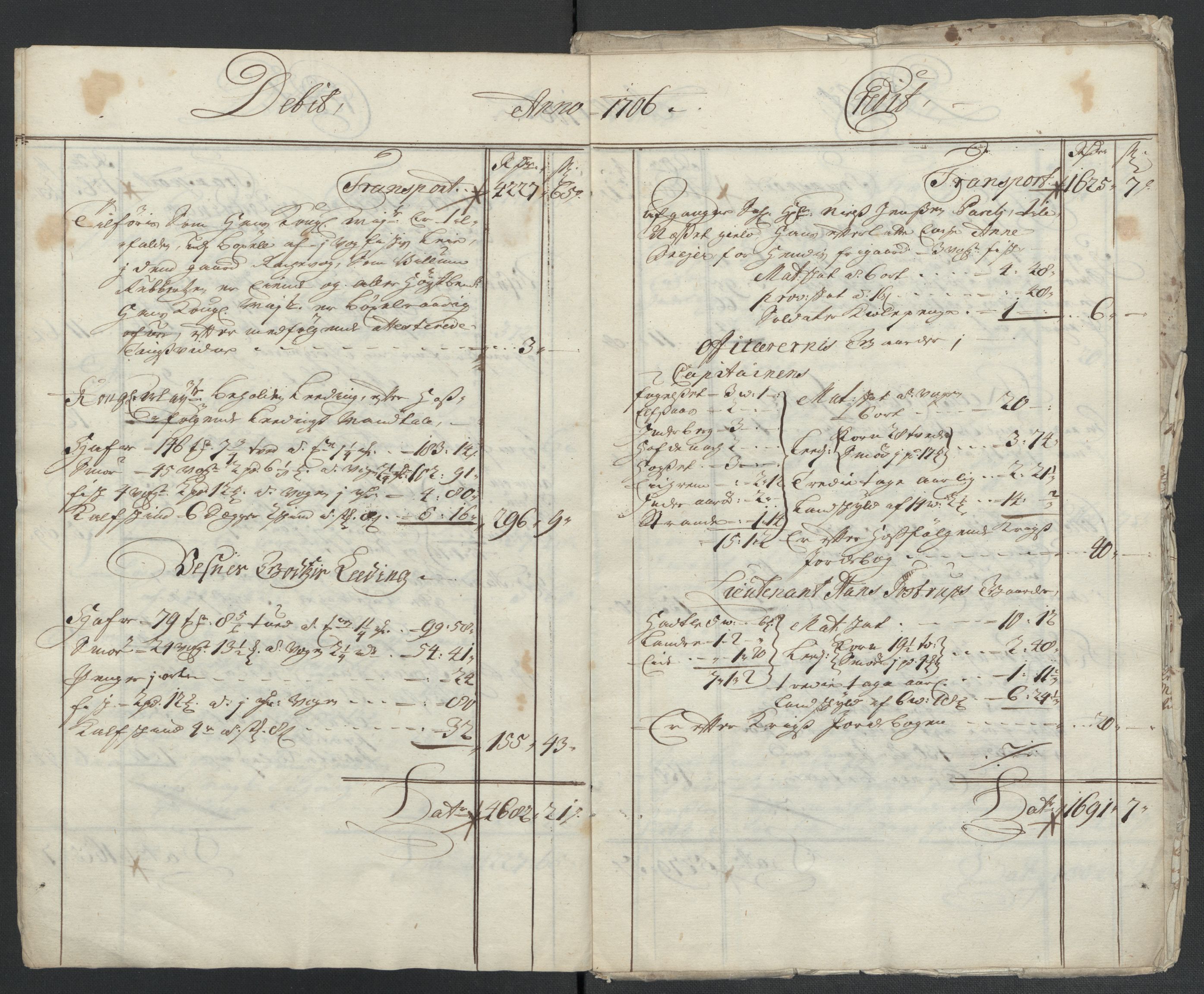 Rentekammeret inntil 1814, Reviderte regnskaper, Fogderegnskap, AV/RA-EA-4092/R55/L3657: Fogderegnskap Romsdal, 1706, p. 8