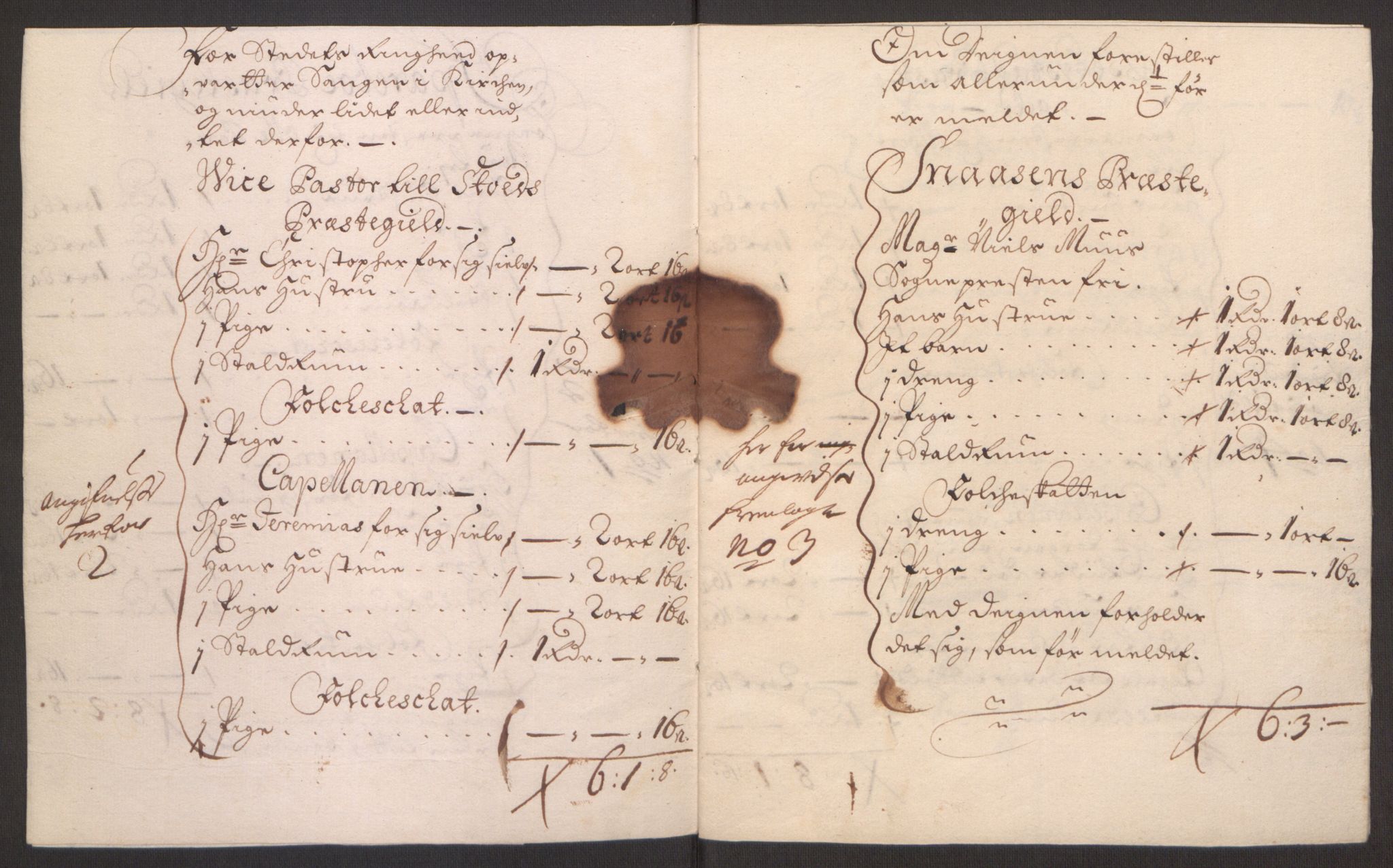 Rentekammeret inntil 1814, Reviderte regnskaper, Fogderegnskap, RA/EA-4092/R63/L4309: Fogderegnskap Inderøy, 1695-1697, p. 283