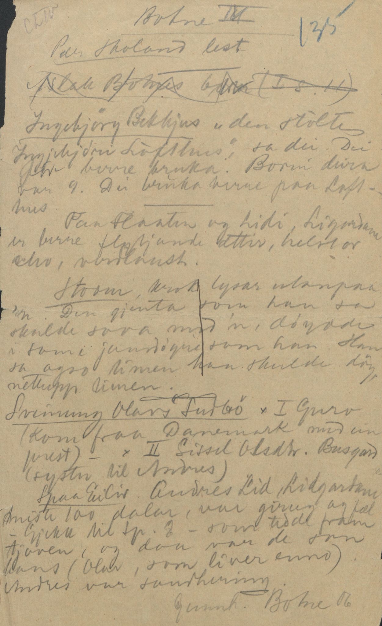 Rikard Berge, TEMU/TGM-A-1003/F/L0004/0051: 101-159 / 154 Grungedal, Vinje o.a. Sondre dreparen. Ætteliste, 1903-1906, p. 135