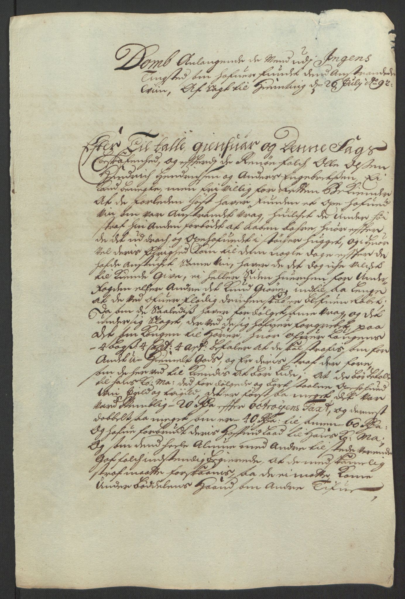 Rentekammeret inntil 1814, Reviderte regnskaper, Fogderegnskap, AV/RA-EA-4092/R69/L4851: Fogderegnskap Finnmark/Vardøhus, 1691-1700, p. 196