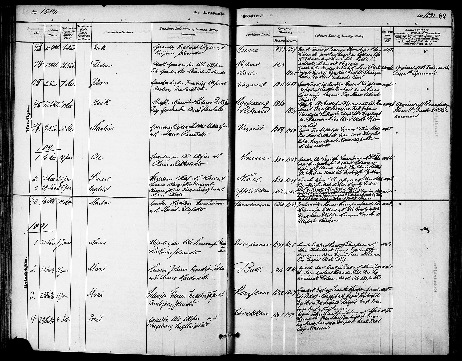 Ministerialprotokoller, klokkerbøker og fødselsregistre - Sør-Trøndelag, SAT/A-1456/678/L0901: Parish register (official) no. 678A10, 1881-1894, p. 82