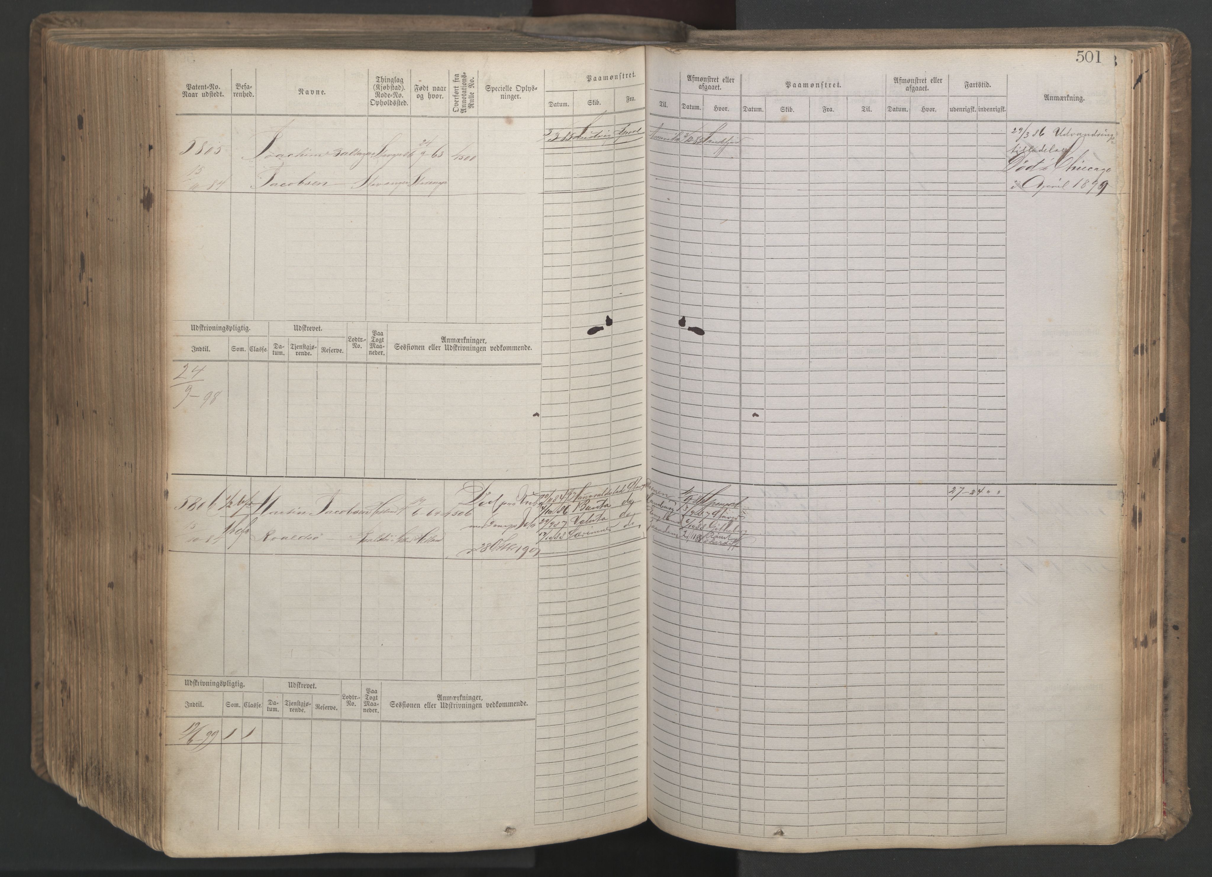 Stavanger sjømannskontor, AV/SAST-A-102006/F/Fb/Fbb/L0020: Sjøfartshovedrulle patnentnr. 4803-6004 (dublett), 1879, p. 506