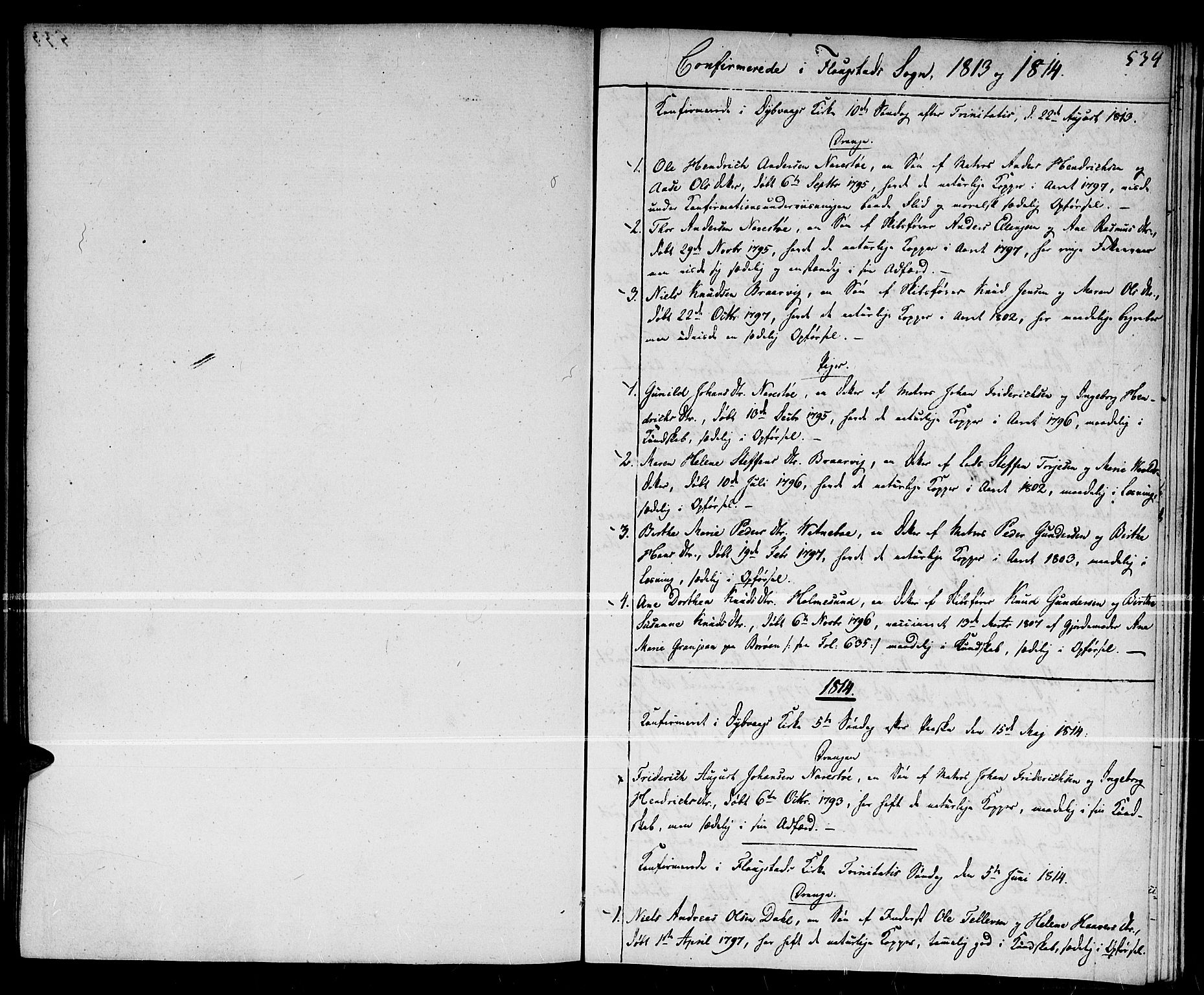 Dypvåg sokneprestkontor, SAK/1111-0007/F/Fa/Faa/L0002: Parish register (official) no. A 2 /2, 1813-1824, p. 534