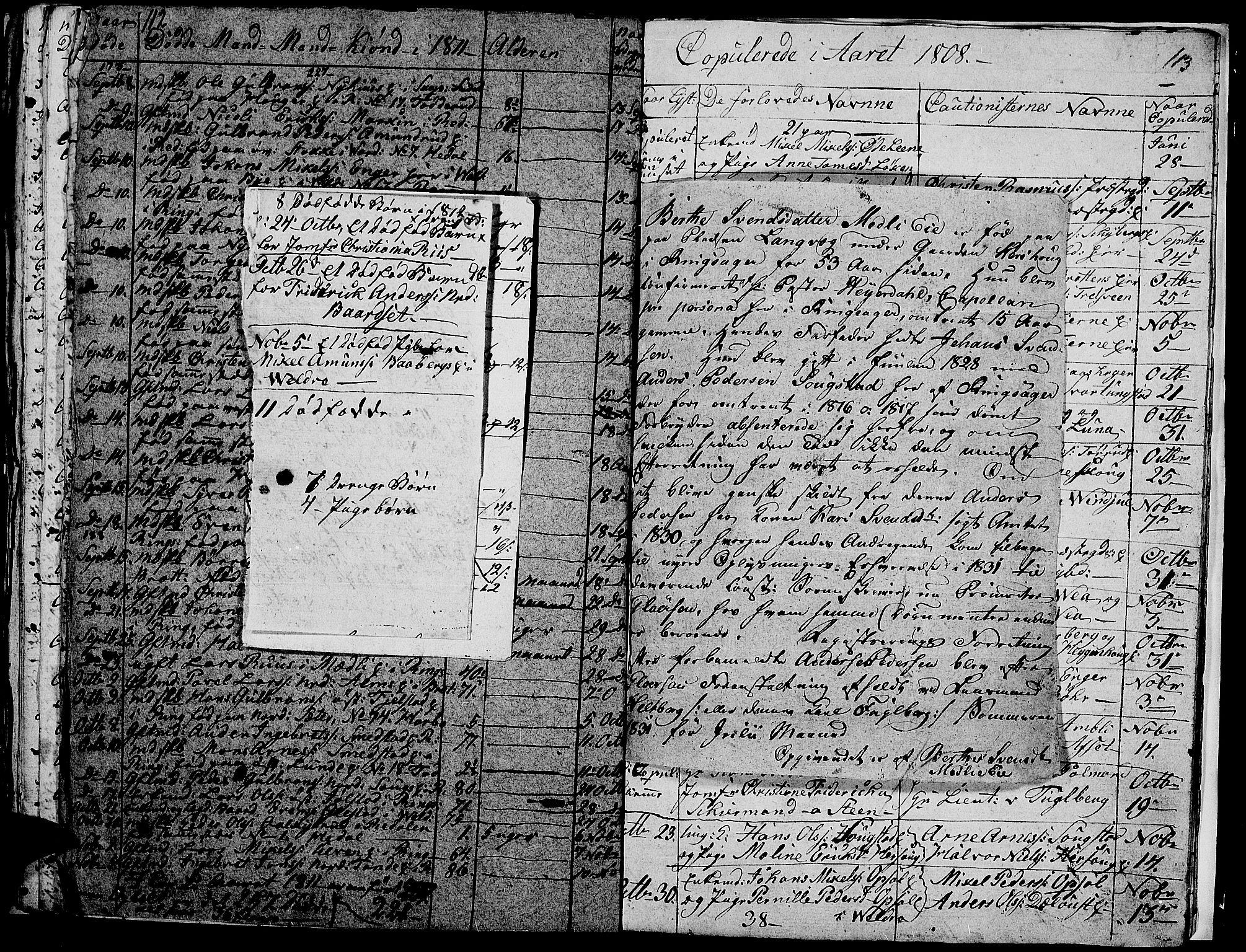 Ringsaker prestekontor, SAH/PREST-014/I/Ia/L0005/0008: Parish register draft no. 1H, 1807-1811, p. 112-113