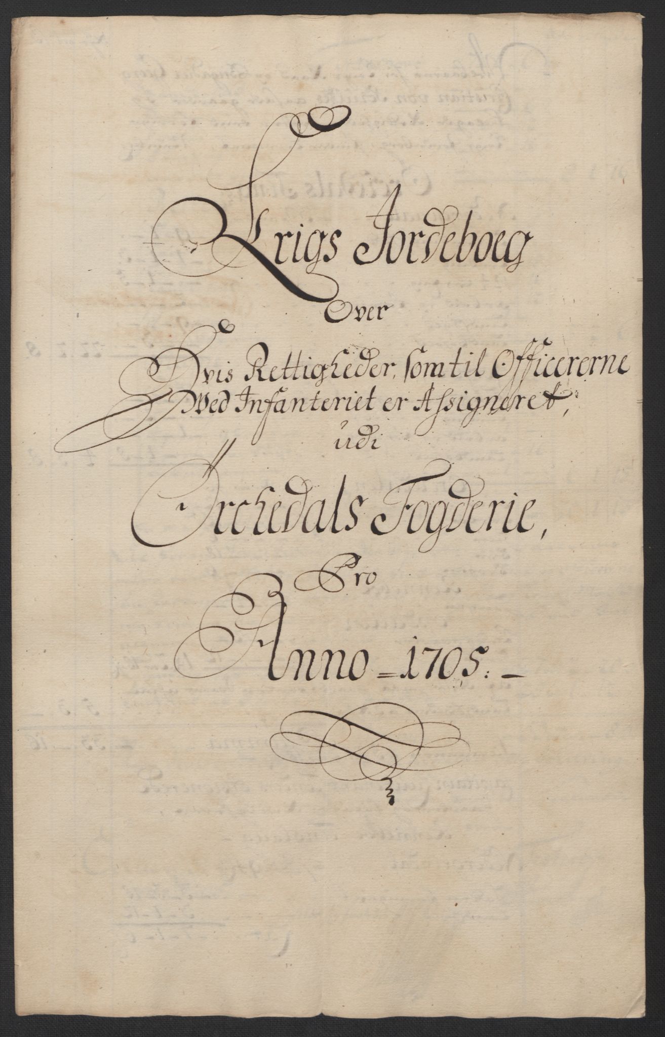 Rentekammeret inntil 1814, Reviderte regnskaper, Fogderegnskap, AV/RA-EA-4092/R60/L3955: Fogderegnskap Orkdal og Gauldal, 1705, p. 213