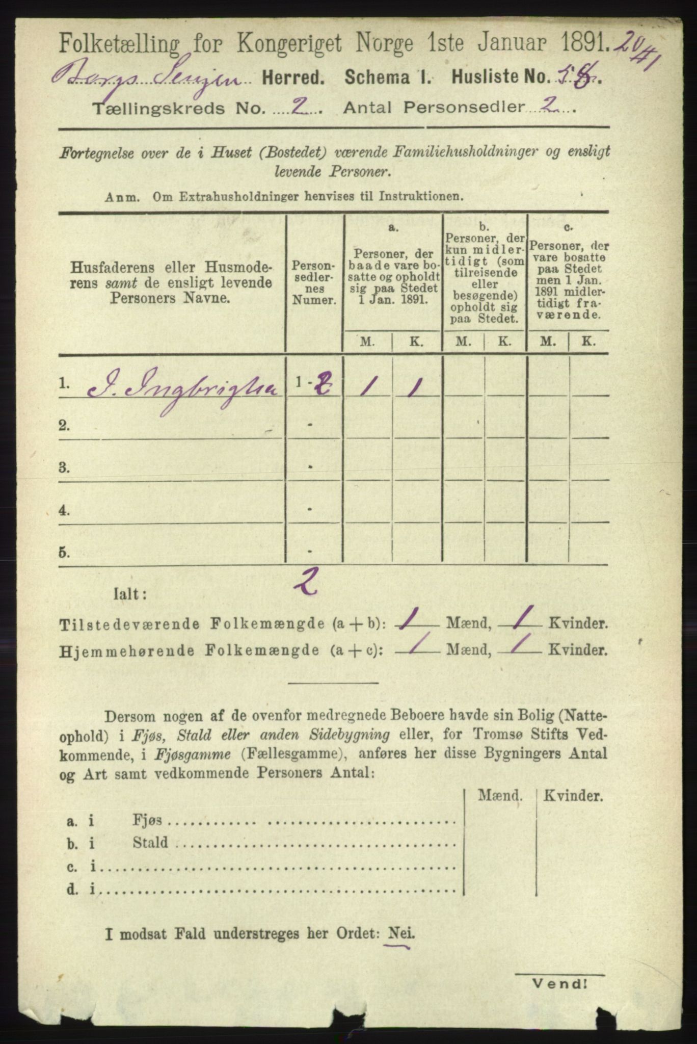 RA, 1891 census for 1929 Berg, 1891, p. 634