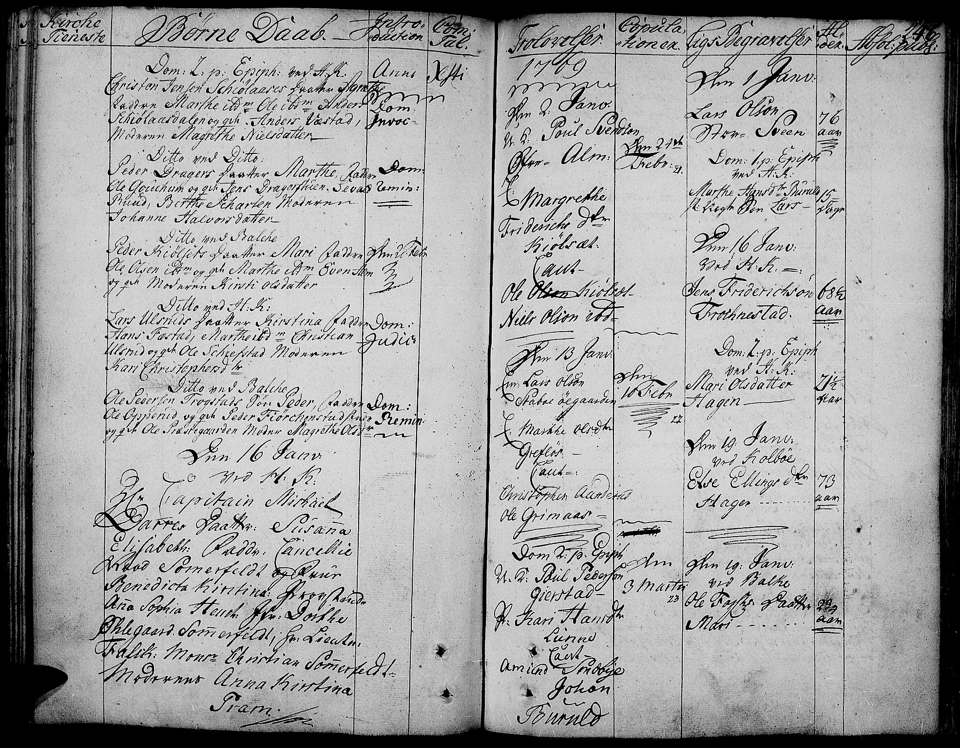 Toten prestekontor, SAH/PREST-102/H/Ha/Haa/L0005: Parish register (official) no. 5, 1761-1772, p. 246