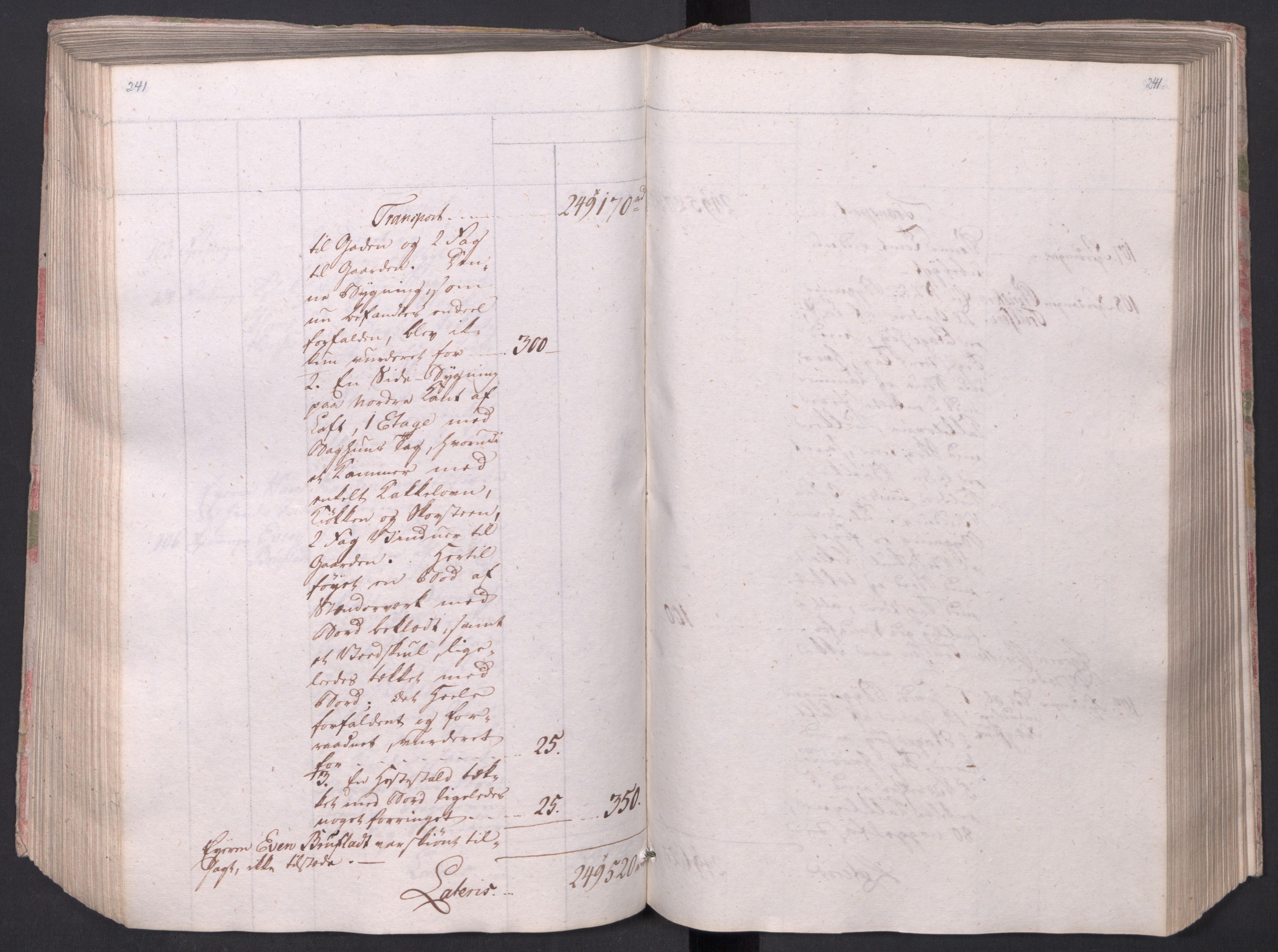 Kristiania stiftamt, AV/SAO-A-10386/I/Ia/L0015: Branntakster, 1797, p. 241