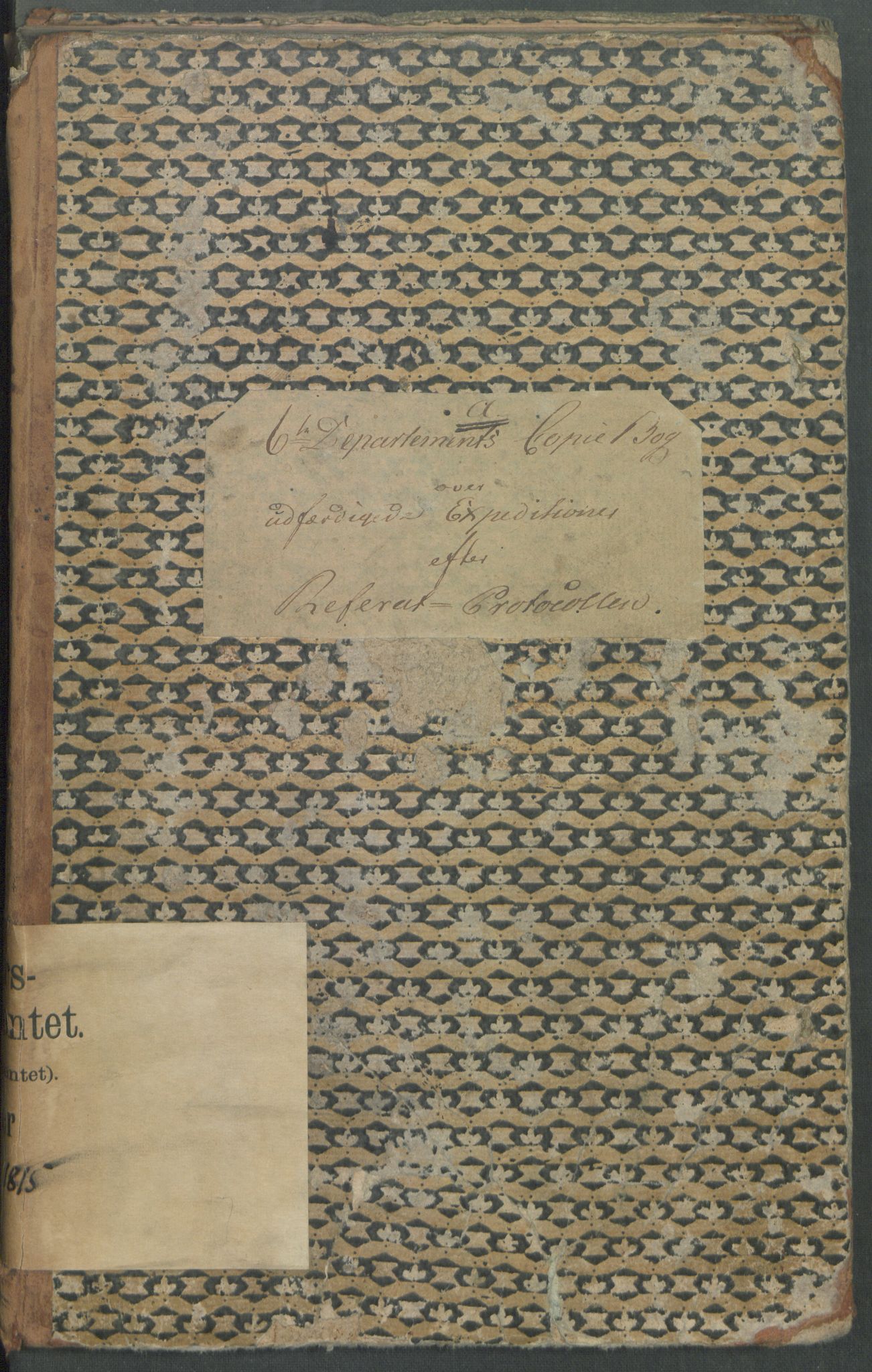 Armédepartementet, RA/RAFA-3493/B/Ba/L0001: 6. Departements Kopibog, 1814-1815