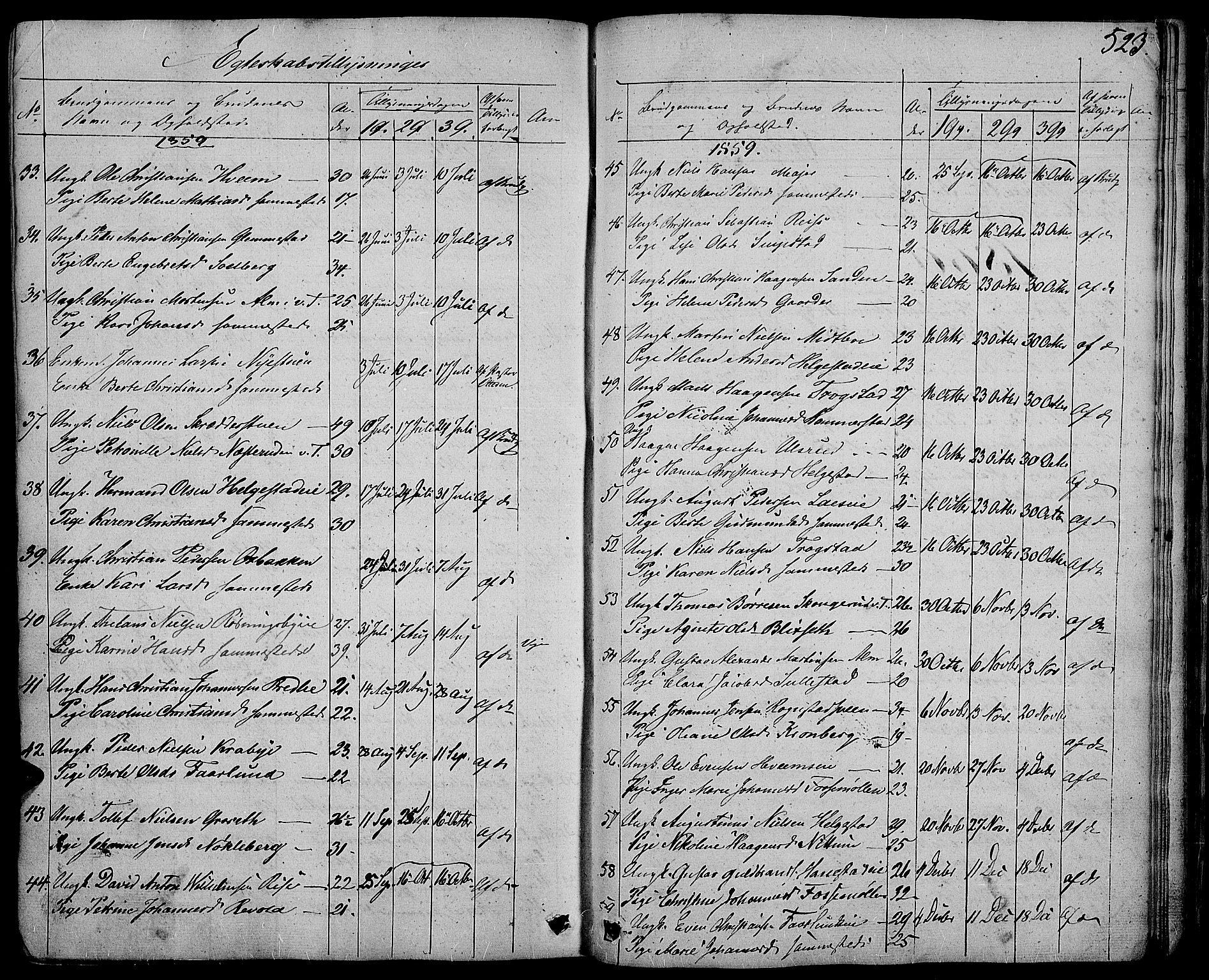 Østre Toten prestekontor, AV/SAH-PREST-104/H/Ha/Hab/L0004: Parish register (copy) no. 4, 1858-1886, p. 523