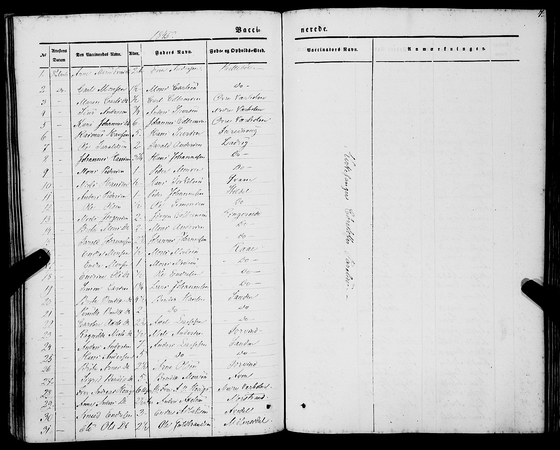 Lavik sokneprestembete, SAB/A-80901: Parish register (official) no. A 3, 1843-1863, p. 7