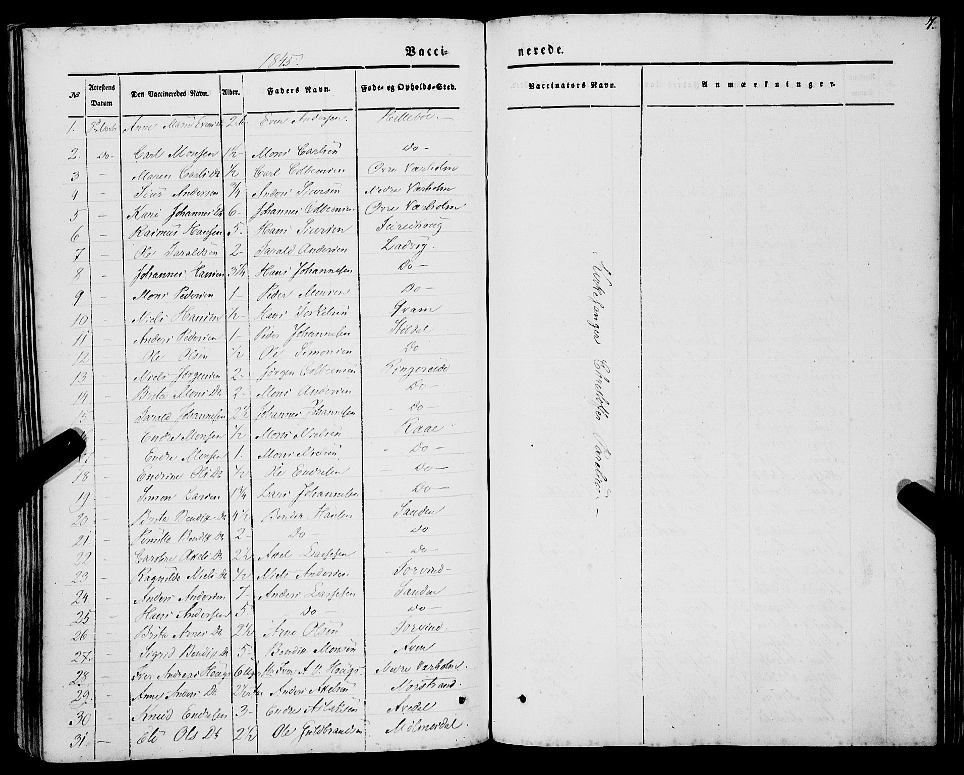 Lavik sokneprestembete, AV/SAB-A-80901: Parish register (official) no. A 3, 1843-1863, p. 7