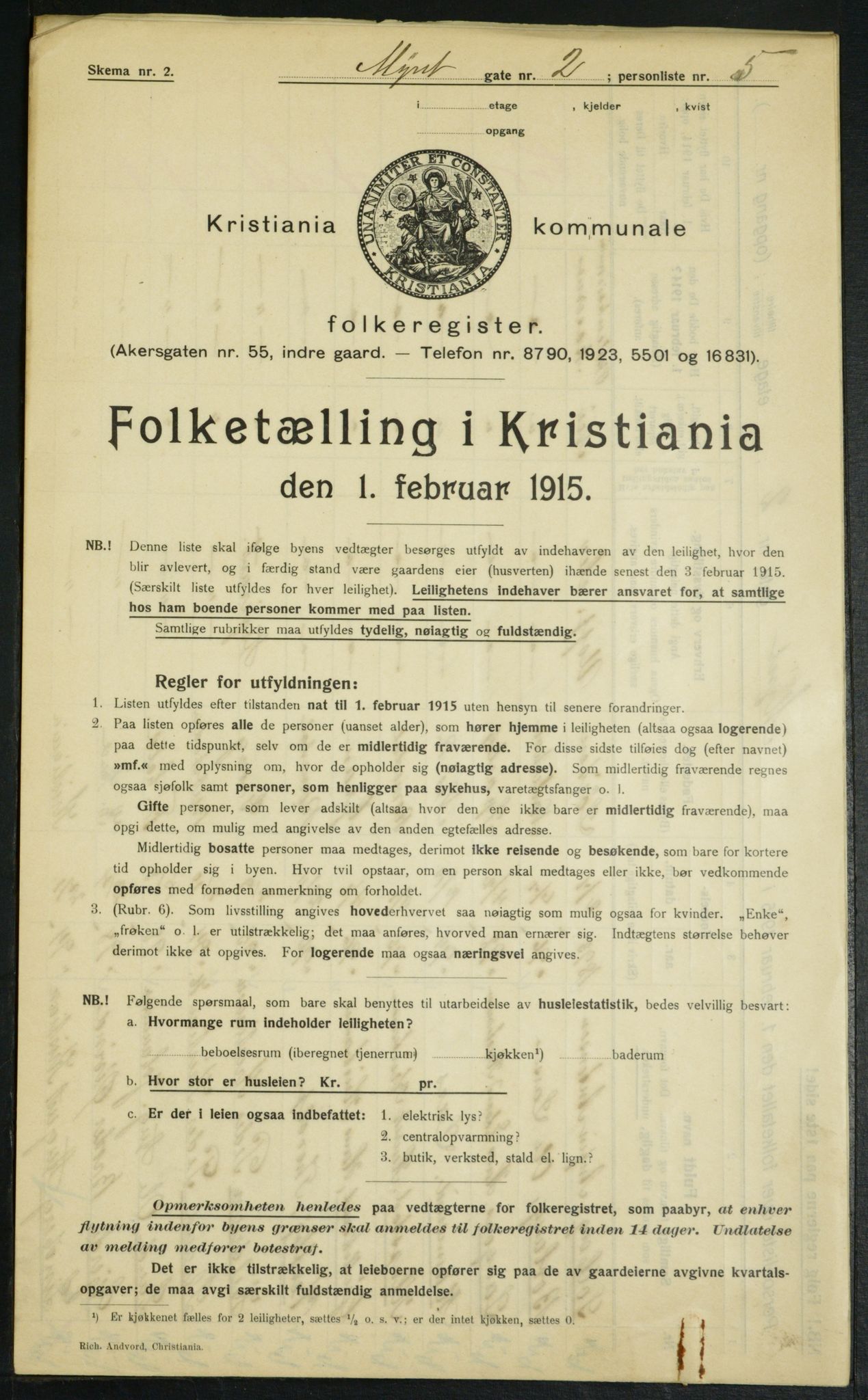 OBA, Municipal Census 1915 for Kristiania, 1915, p. 67775