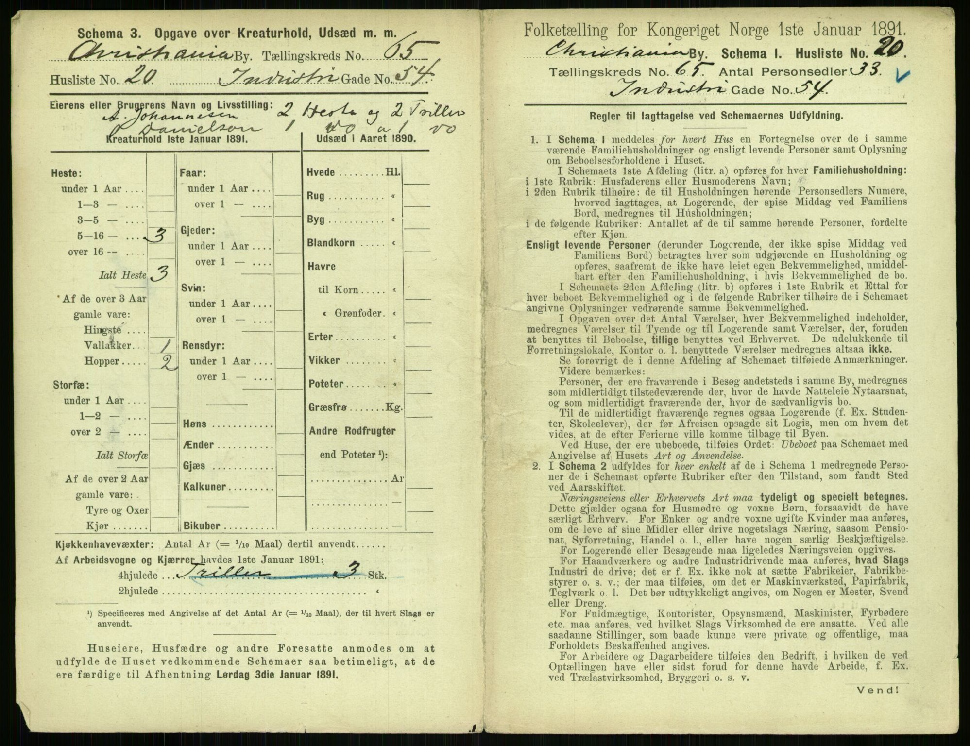 RA, 1891 census for 0301 Kristiania, 1891, p. 34858