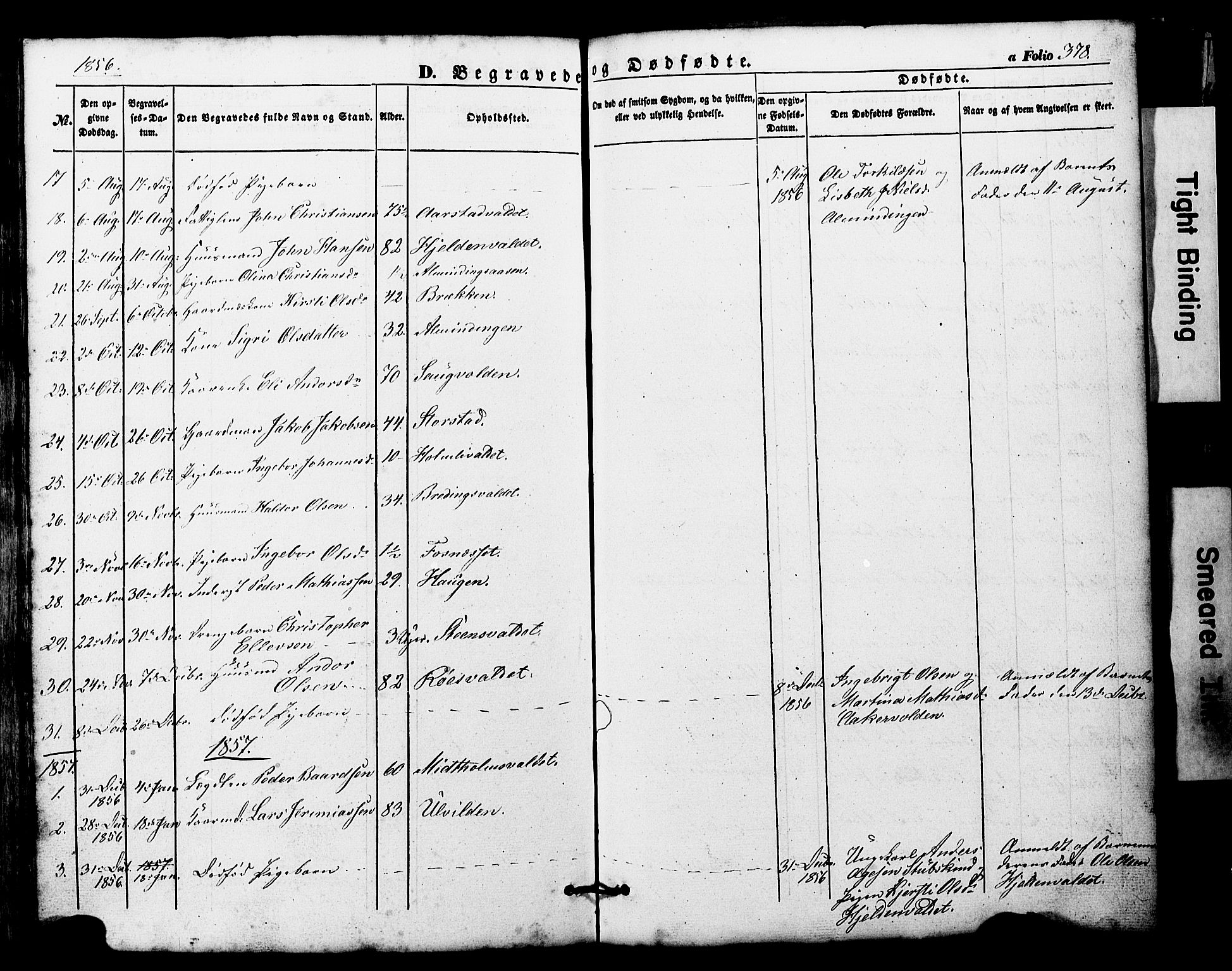 Ministerialprotokoller, klokkerbøker og fødselsregistre - Nord-Trøndelag, AV/SAT-A-1458/724/L0268: Parish register (copy) no. 724C04, 1846-1878, p. 378