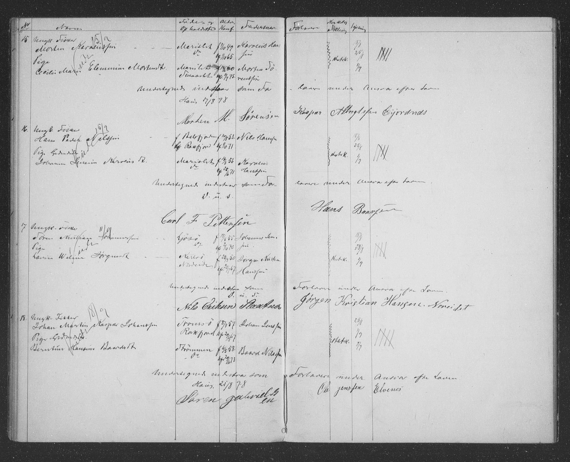 Tromsøysund sokneprestkontor, AV/SATØ-S-1304/H/Hc/L0055: Banns register no. 55, 1875-1880