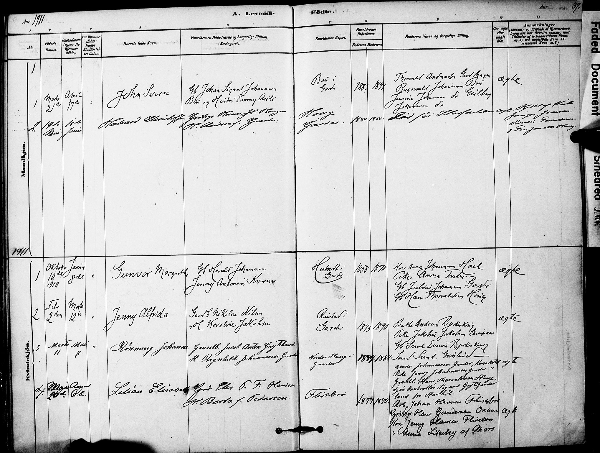 Vestby prestekontor Kirkebøker, AV/SAO-A-10893/F/Fa/L0011: Parish register (official) no. I 11, 1878-1913, p. 37