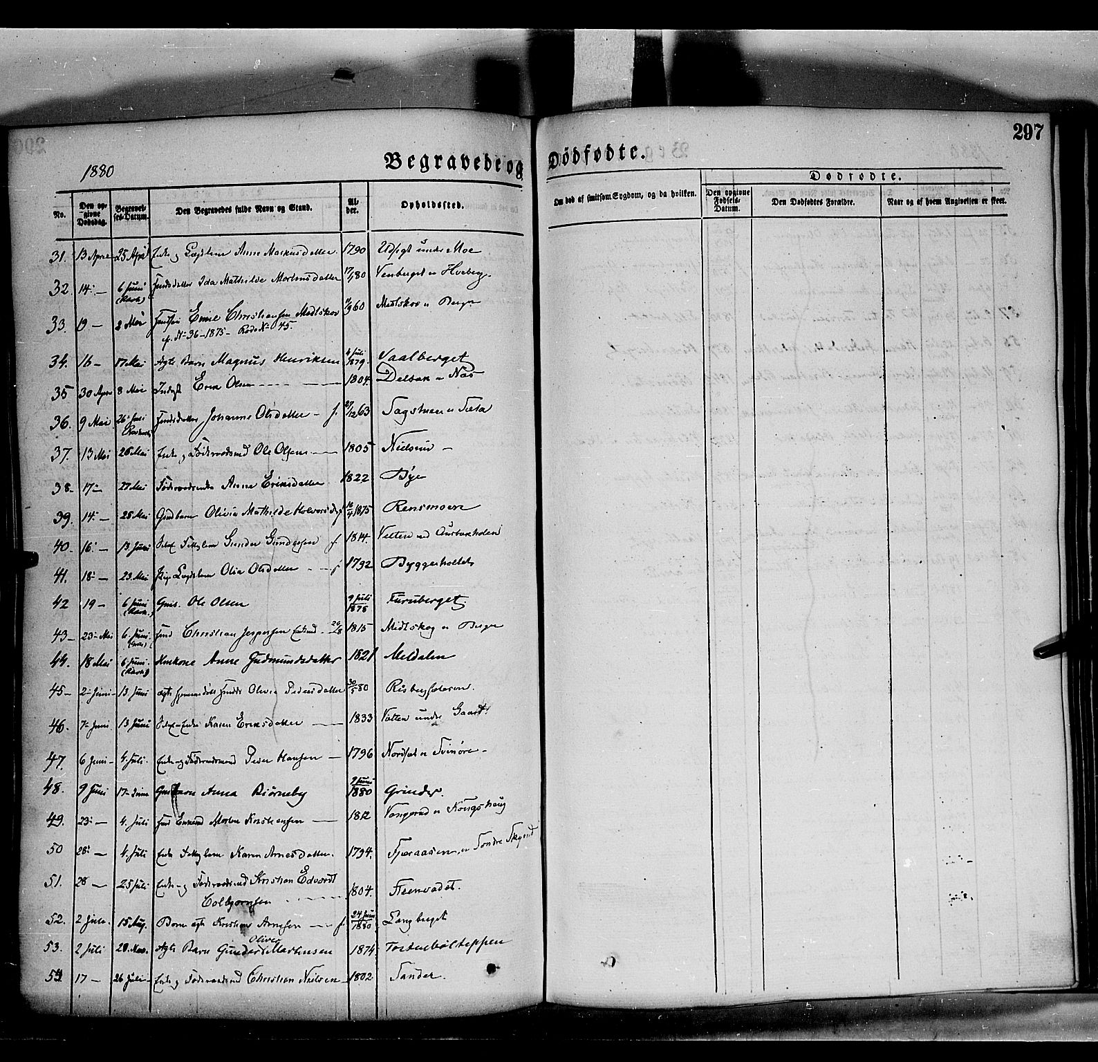 Grue prestekontor, SAH/PREST-036/H/Ha/Haa/L0011: Parish register (official) no. 11, 1873-1880, p. 297