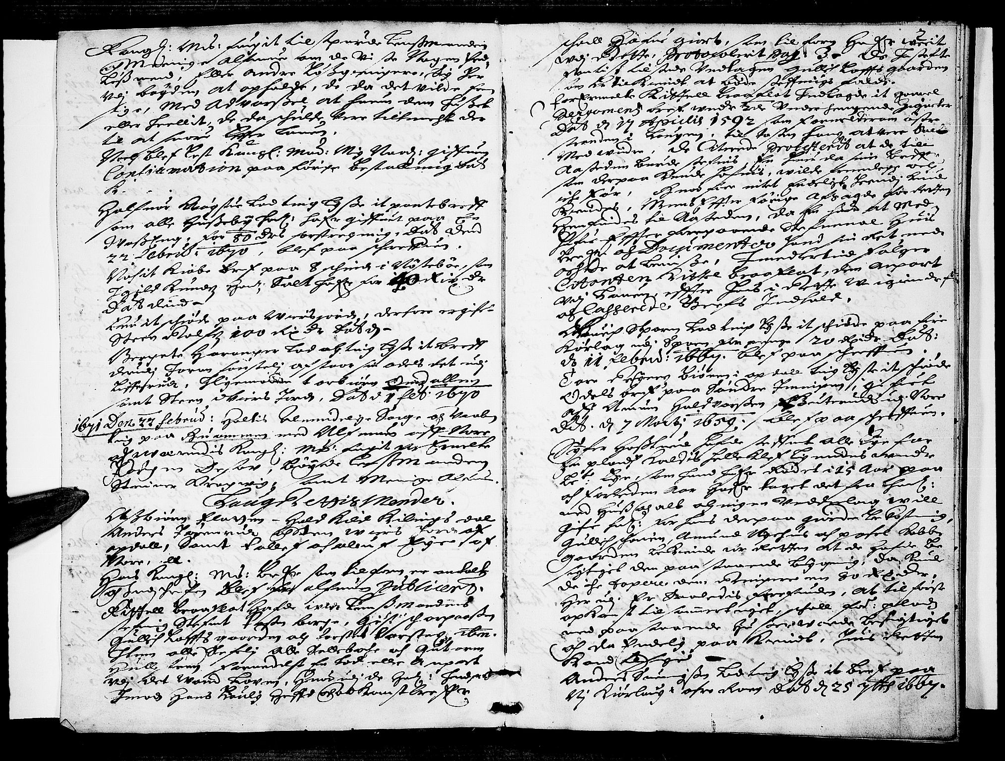 Numedal og Sandsvær sorenskriveri, SAKO/A-128/F/Fa/Faa/L0005: Tingbøker, 1671, p. 1b-2a