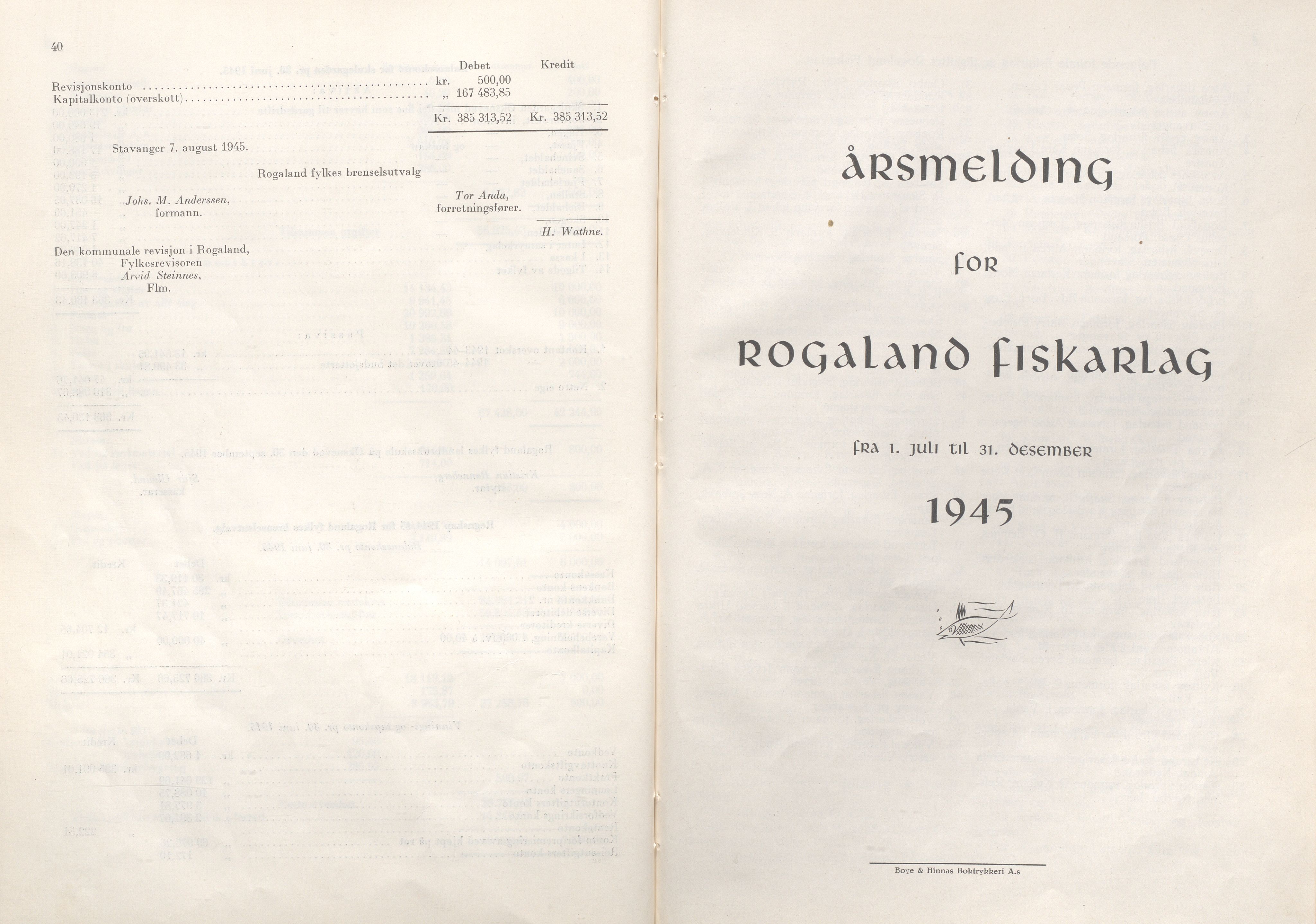 Rogaland fylkeskommune - Fylkesrådmannen , IKAR/A-900/A/Aa/Aaa/L0065: Møtebok , 1946, p. 40-1