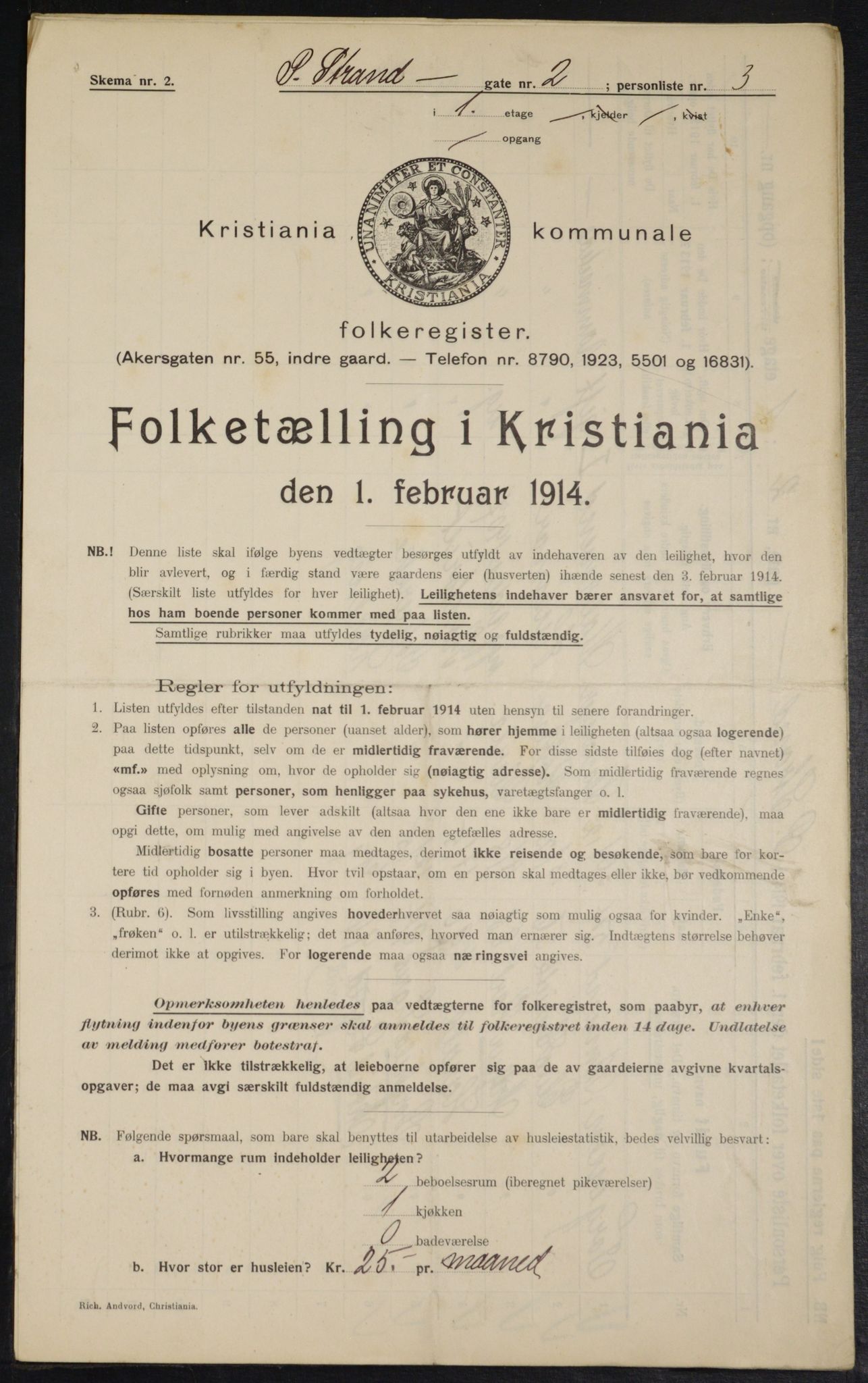 OBA, Municipal Census 1914 for Kristiania, 1914, p. 104360