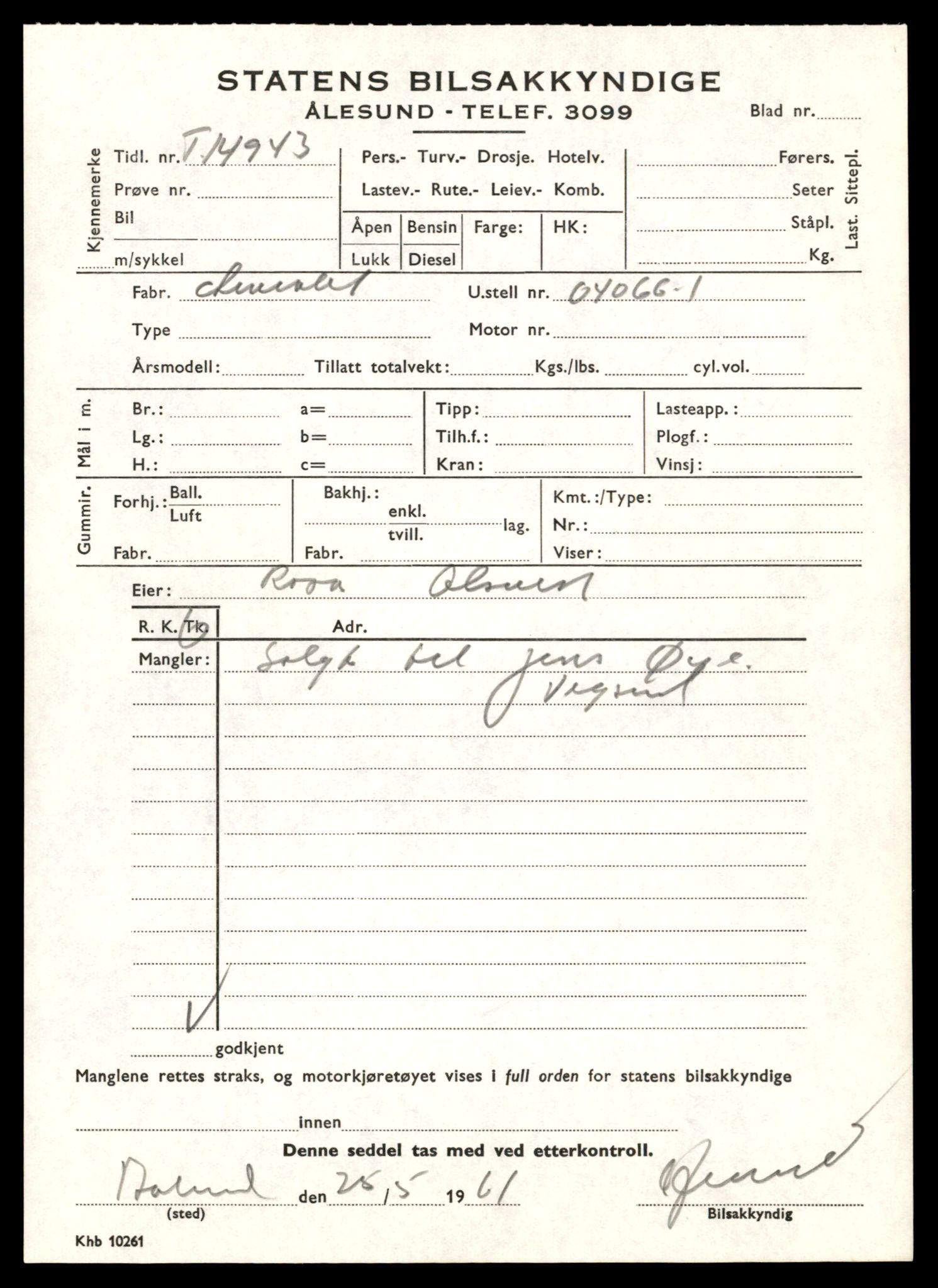 Møre og Romsdal vegkontor - Ålesund trafikkstasjon, AV/SAT-A-4099/F/Fe/L0049: Registreringskort for kjøretøy T 14864 - T 18613, 1927-1998, p. 1829