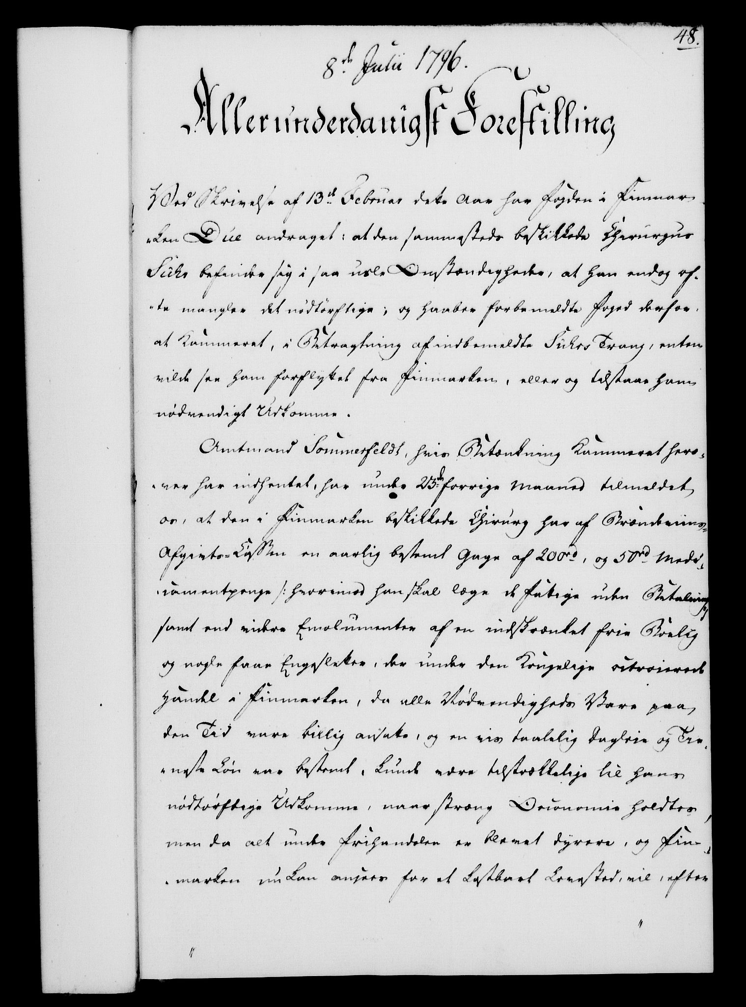 Rentekammeret, Kammerkanselliet, AV/RA-EA-3111/G/Gf/Gfa/L0078: Norsk relasjons- og resolusjonsprotokoll (merket RK 52.78), 1796, p. 256
