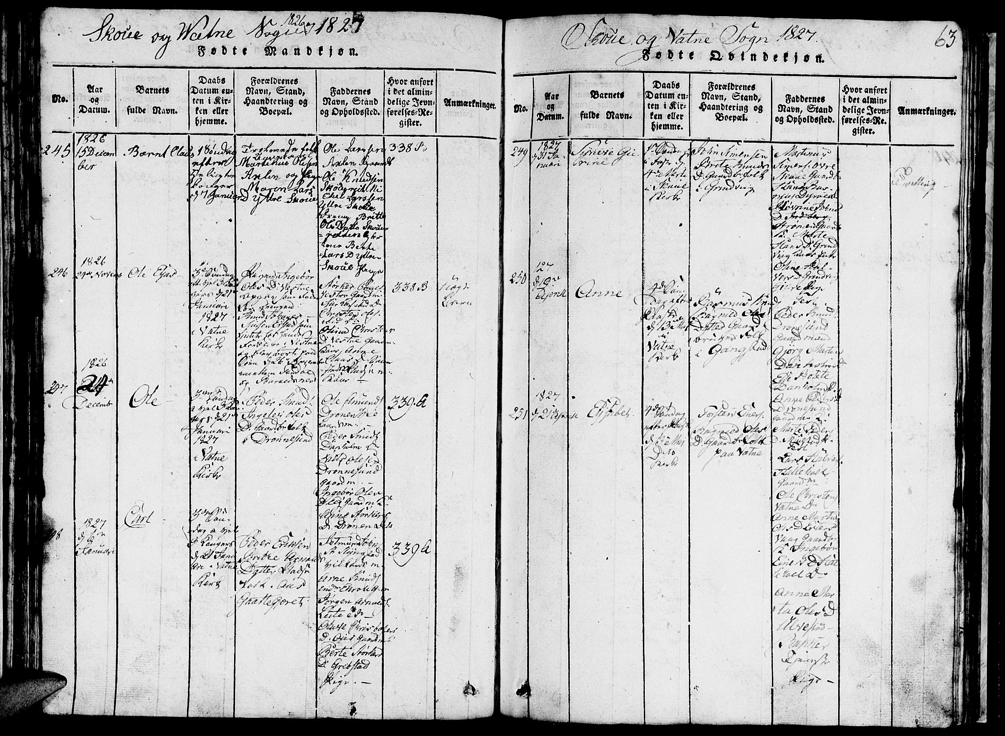 Ministerialprotokoller, klokkerbøker og fødselsregistre - Møre og Romsdal, AV/SAT-A-1454/524/L0360: Parish register (copy) no. 524C01, 1816-1830, p. 63