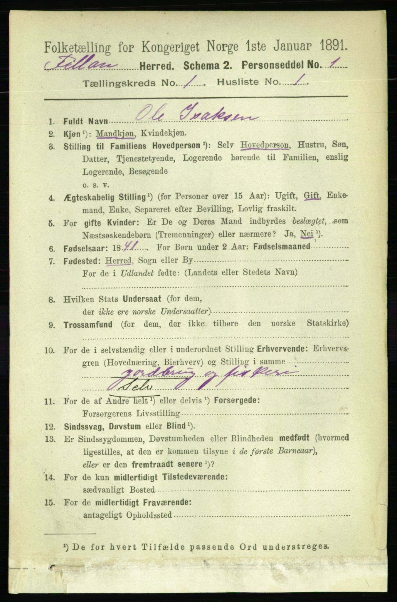 RA, 1891 census for 1616 Fillan, 1891, p. 50