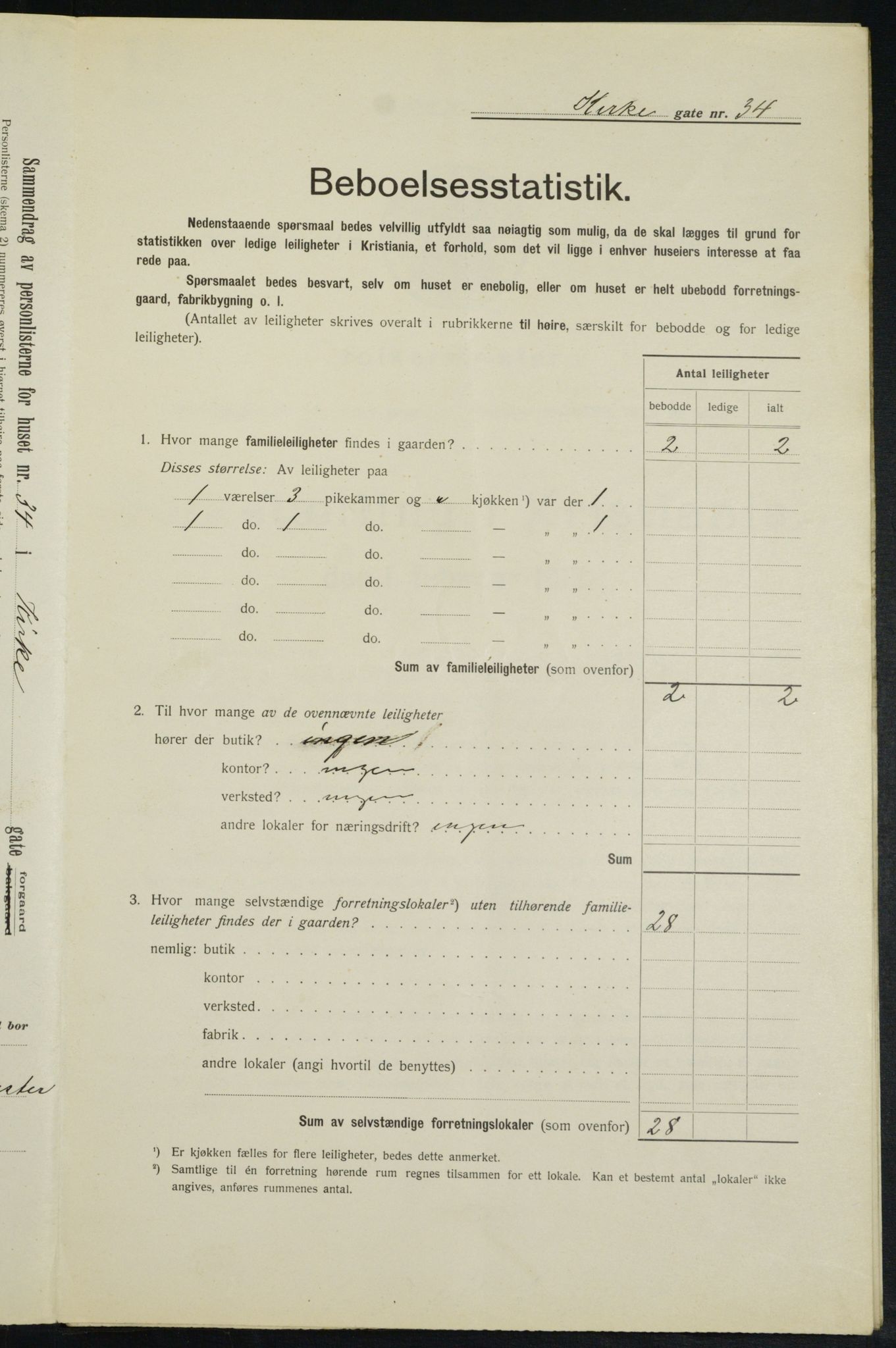 OBA, Municipal Census 1913 for Kristiania, 1913, p. 49723