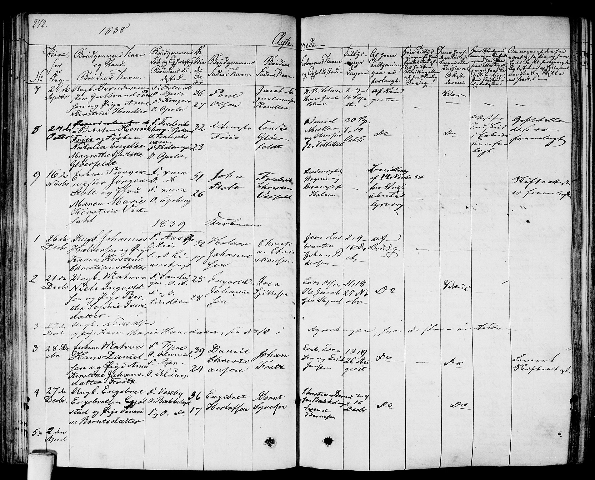Gamlebyen prestekontor Kirkebøker, AV/SAO-A-10884/F/Fa/L0003: Parish register (official) no. 3, 1829-1849, p. 272