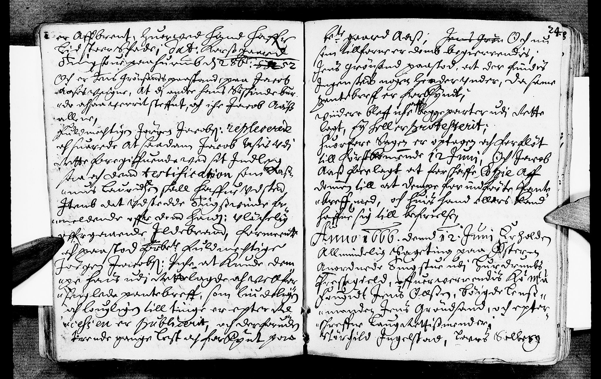 Lier, Røyken og Hurum sorenskriveri, AV/SAKO-A-89/F/Fa/L0007: Tingbok, 1666, p. 24