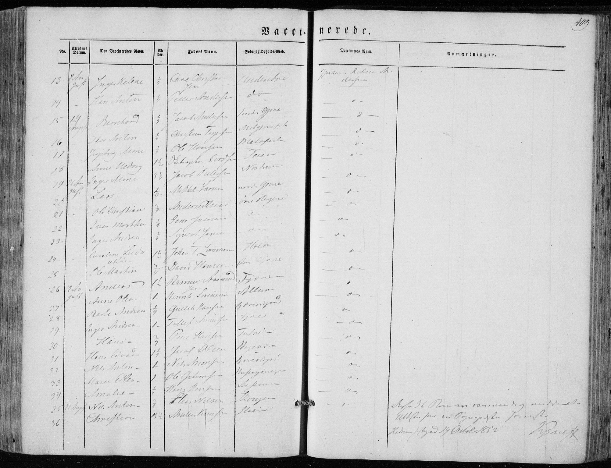 Hedrum kirkebøker, AV/SAKO-A-344/F/Fa/L0006: Parish register (official) no. I 6, 1849-1857, p. 409