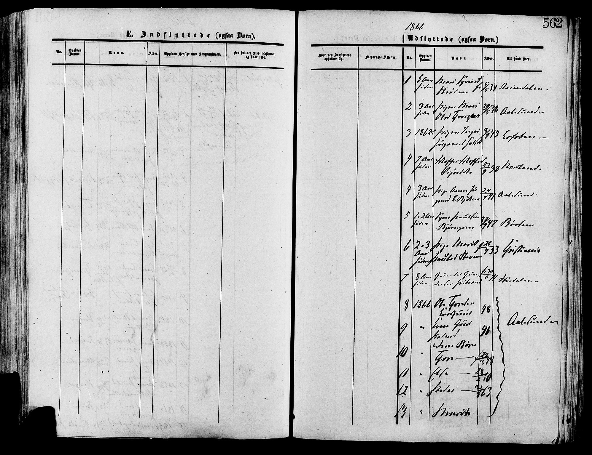 Lesja prestekontor, SAH/PREST-068/H/Ha/Haa/L0008: Parish register (official) no. 8, 1854-1880, p. 562