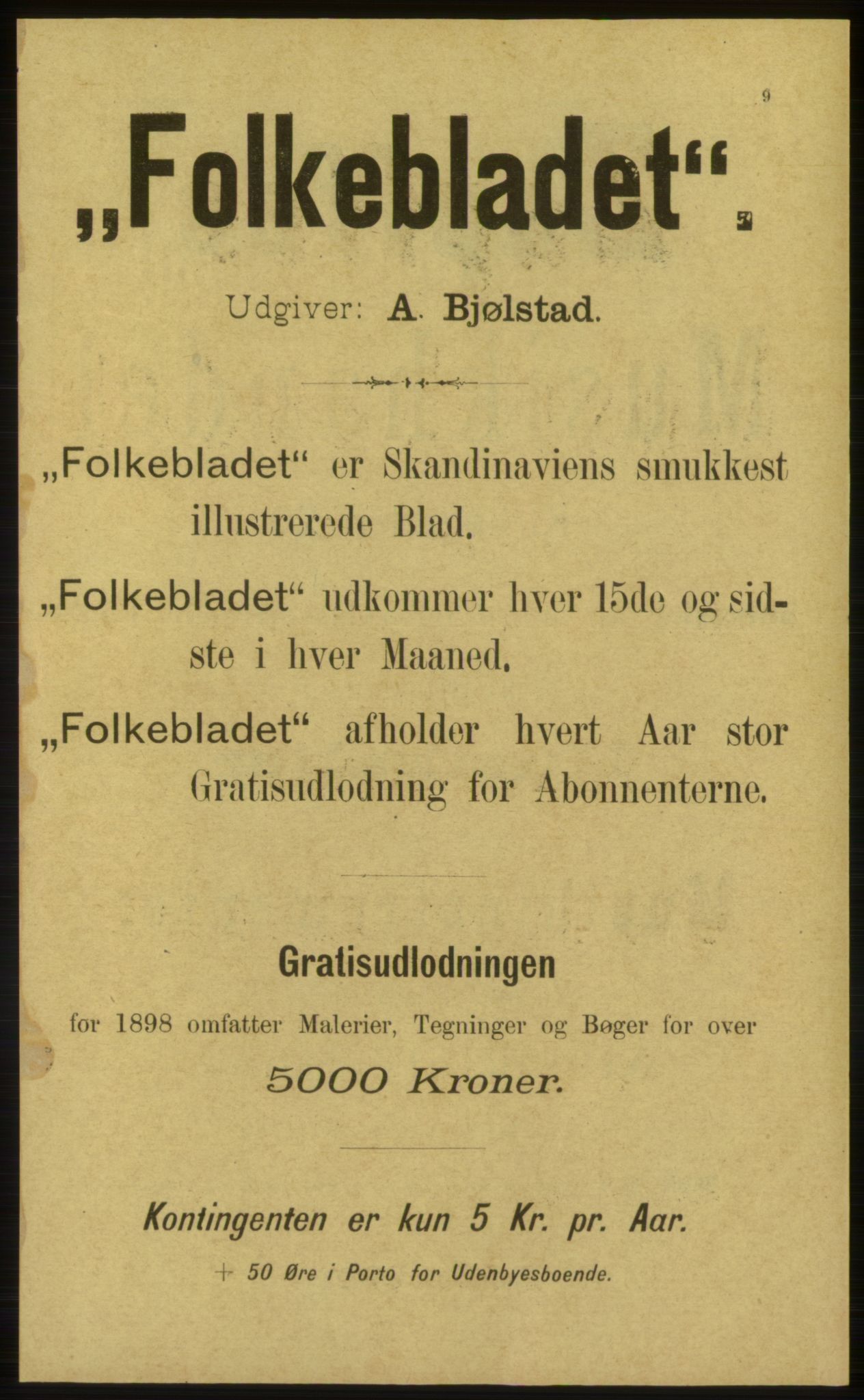 Kristiania/Oslo adressebok, PUBL/-, 1898, p. 9