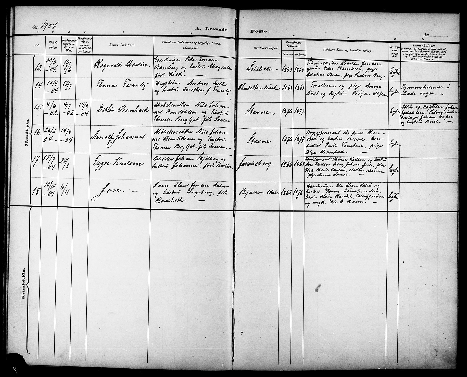 Ministerialprotokoller, klokkerbøker og fødselsregistre - Sør-Trøndelag, AV/SAT-A-1456/611/L0355: Parish register (copy) no. 611C03, 1897-1914